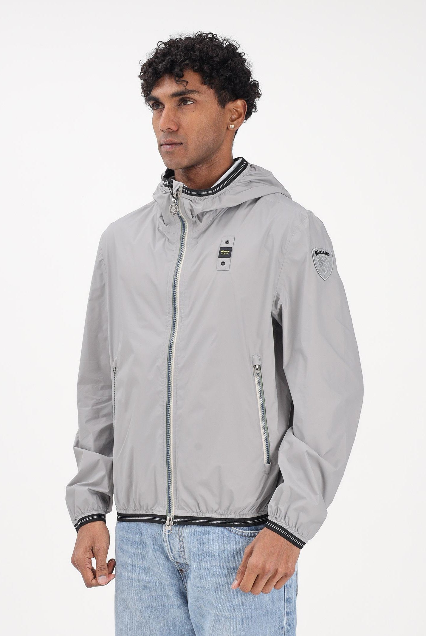 BLAUER Giacca a vento DODGE grigia da uomo 26SBLUC11021-007111 915 BLAUER