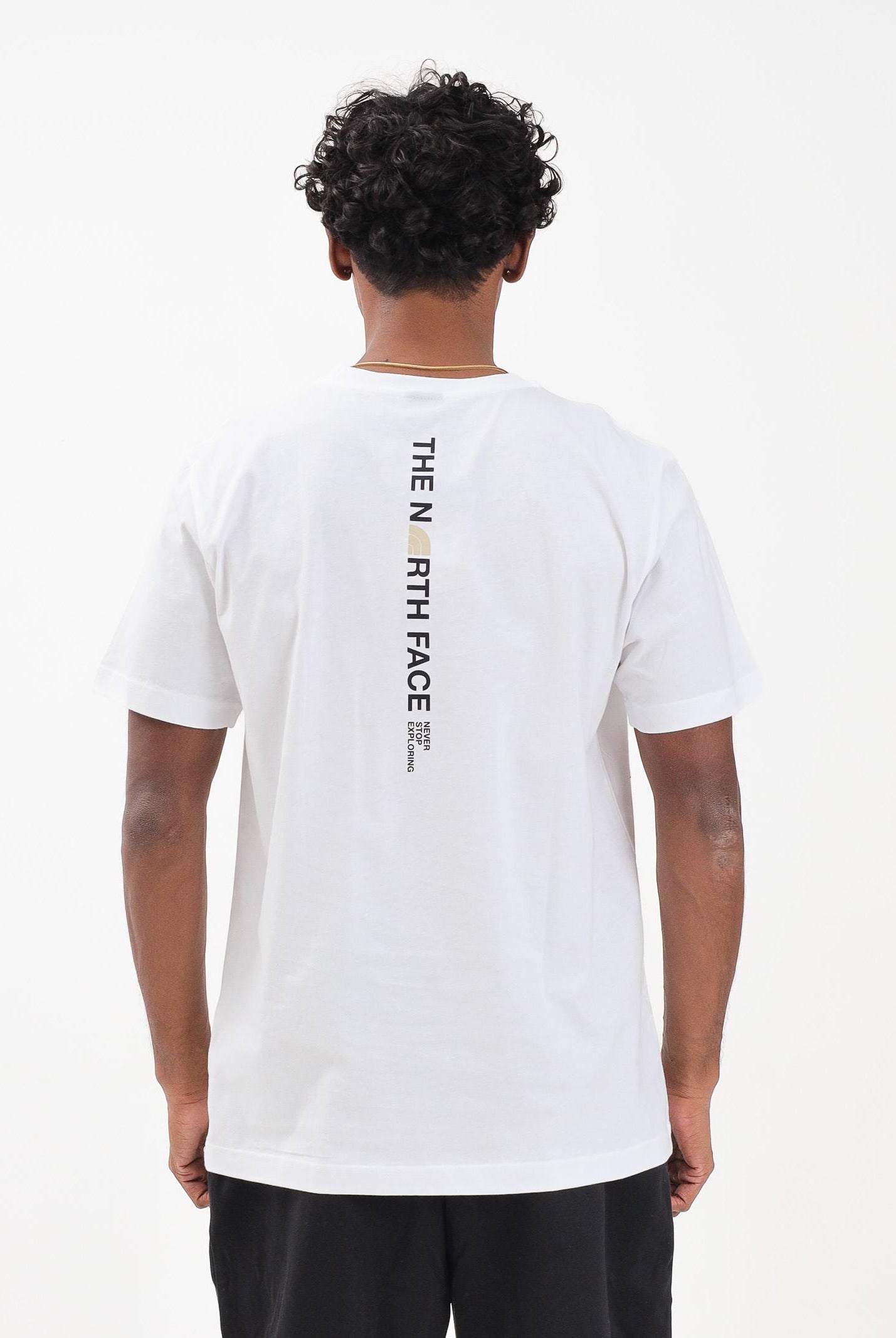 THE NORTH FACE T-shirt a manica corta Vertical Logo bianca da uomo NF0A8EE7FN41 THE NORTH FACE