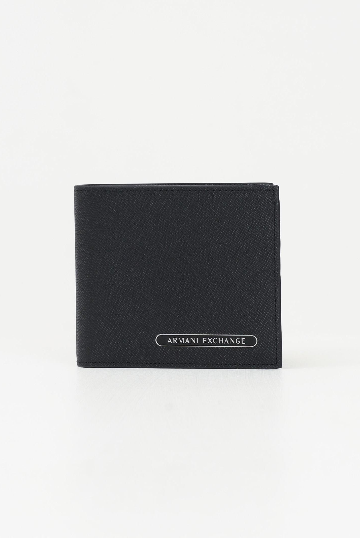 Portafogli nero da uomo con logo XM000167AF12702 UC001 ARMANI EXCHANGE