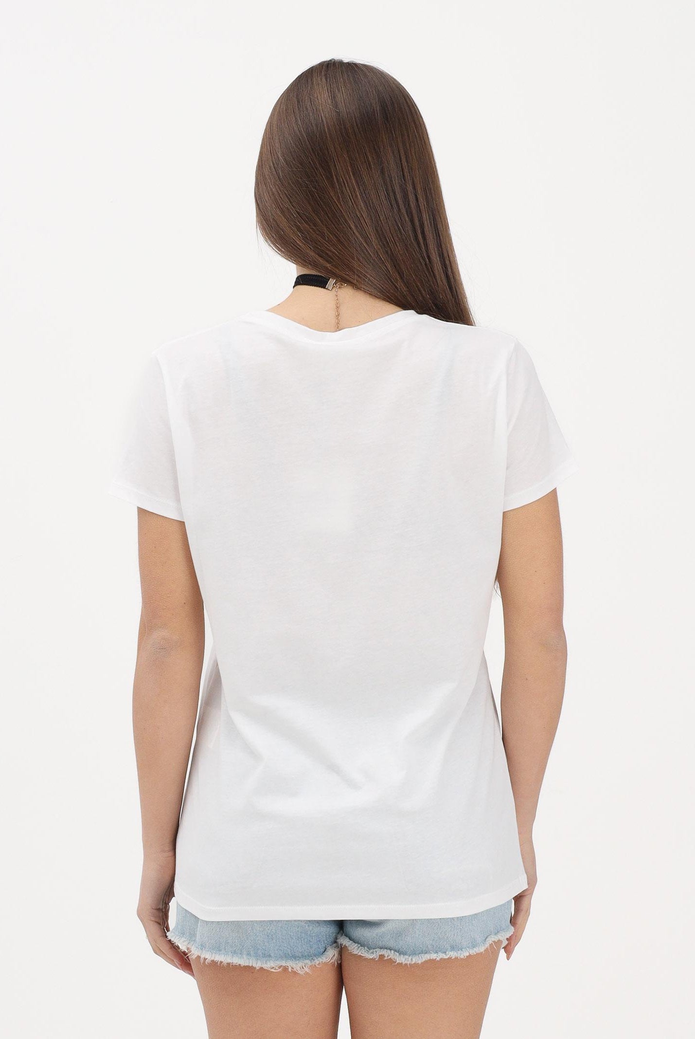 VICOLO T-shirt a manica corta bianca da donna con stampa "Amore di mamma" RAB0718 02 VICOLO