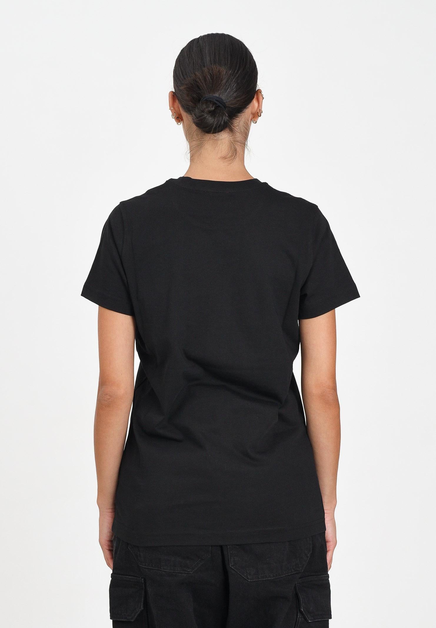 DIESEL T-shirt a manica corta nera per donna, ragazzi e bambini con logo Diesel J025260CATM K900 DIESEL