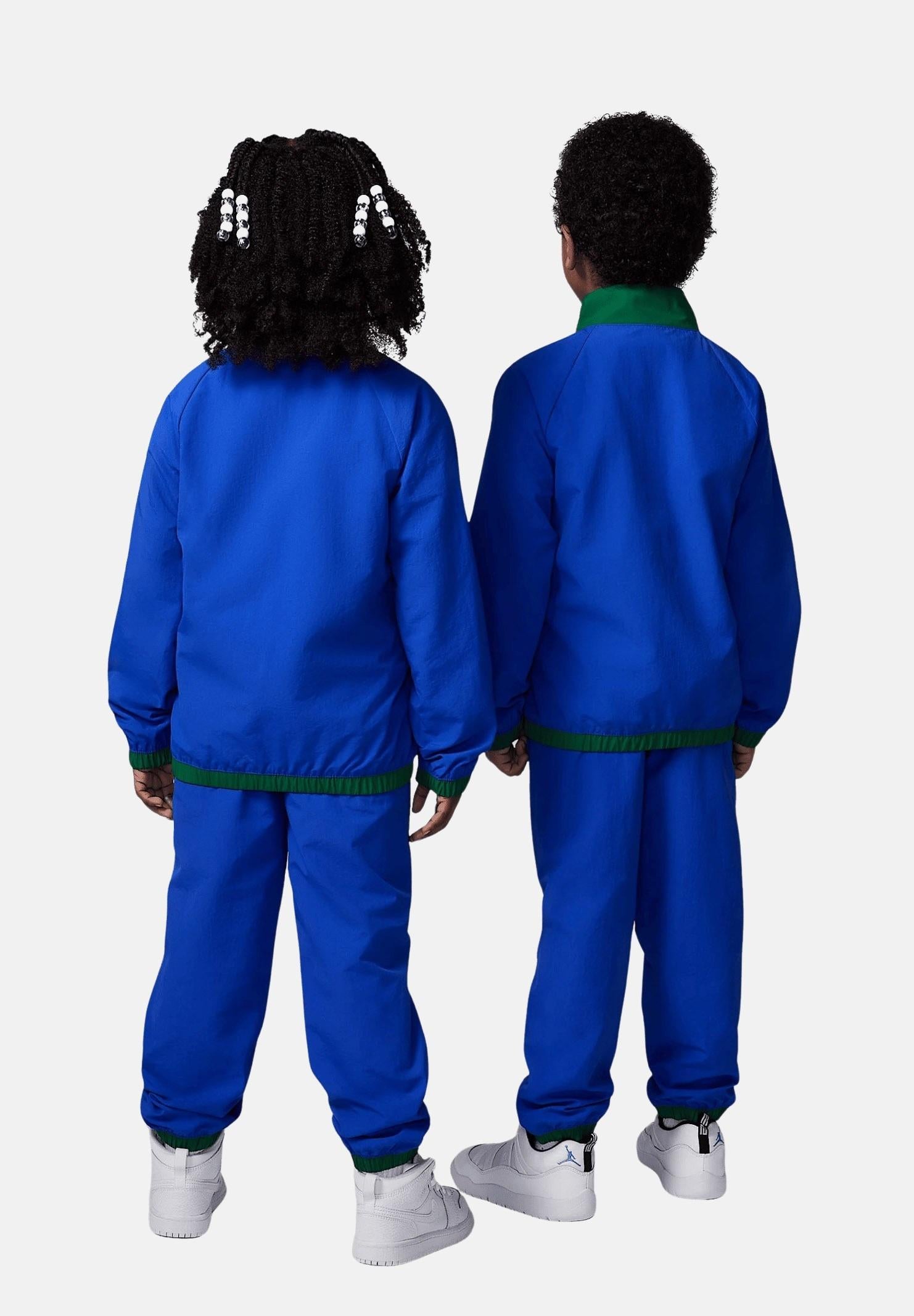 JORDAN Tuta WIND BREAKER PIPING blu per bambino e bambina 85D763 B5K JORDAN