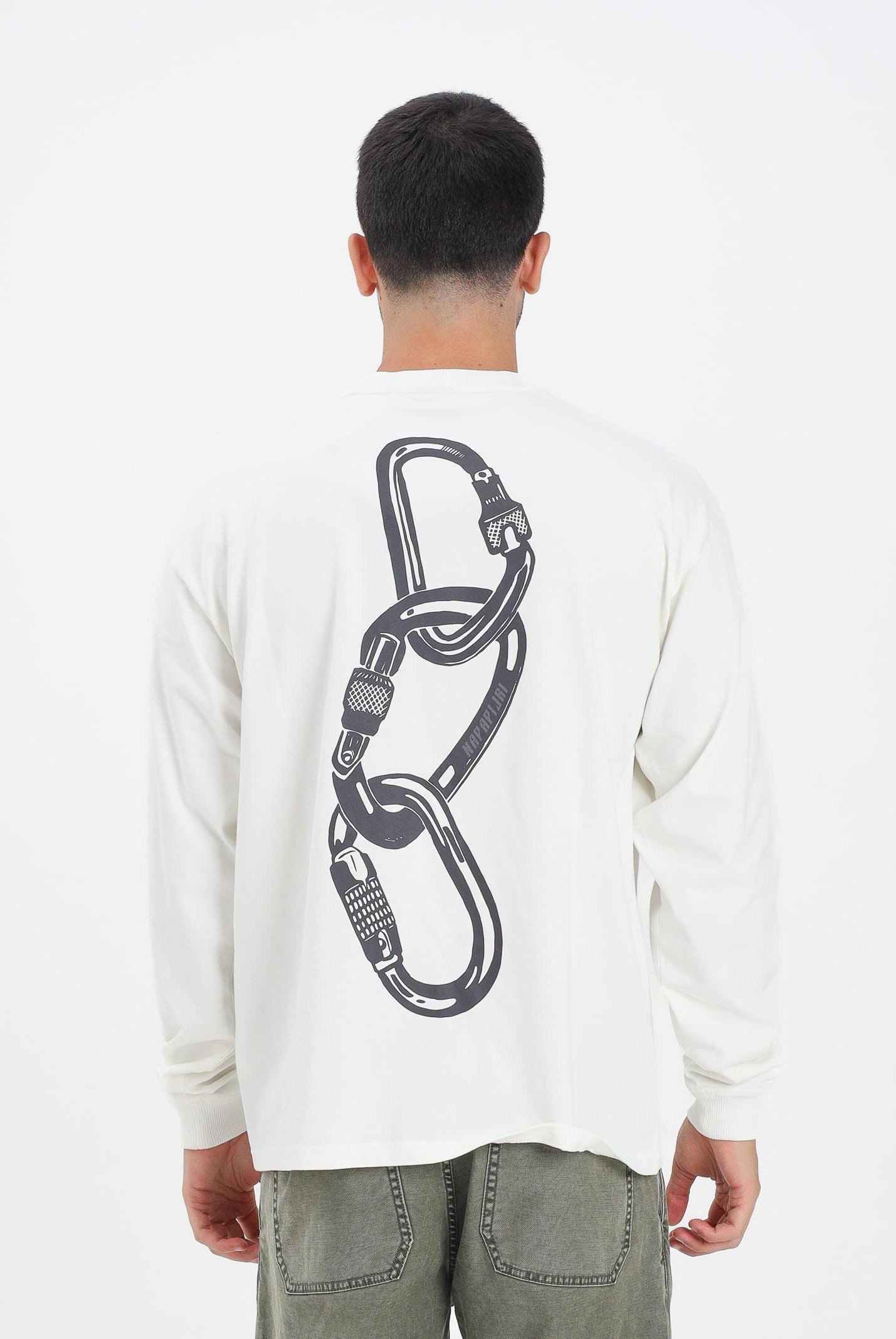 NAPAPIJRI T-shirt a manica lunga Coldirai panna da uomo NP0A88YC2061 . NAPAPIJRI