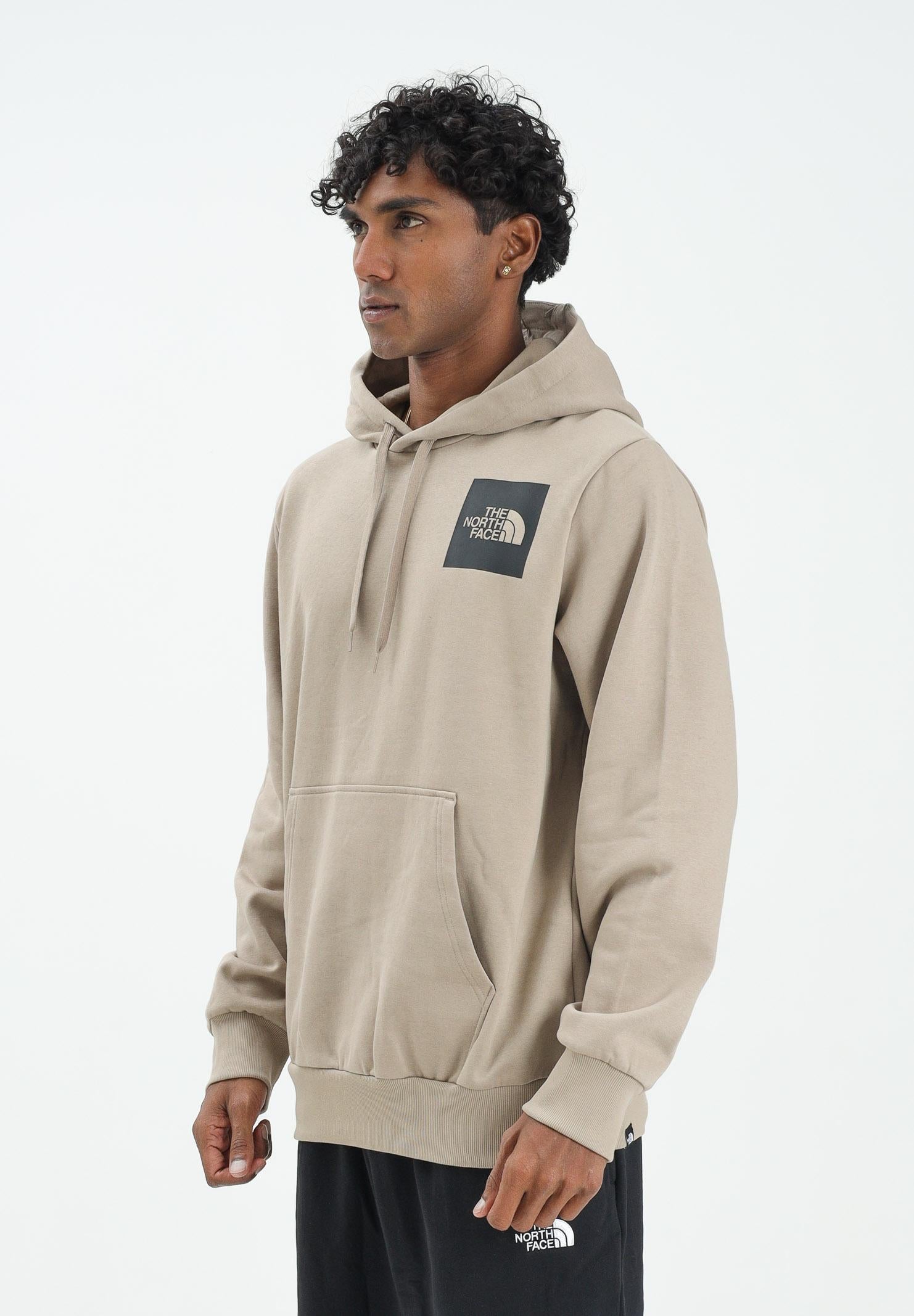 THE NORTH FACE Felpa con cappuccio Fine beige da uomo NF0A89EUBOX1 THE NORTH FACE