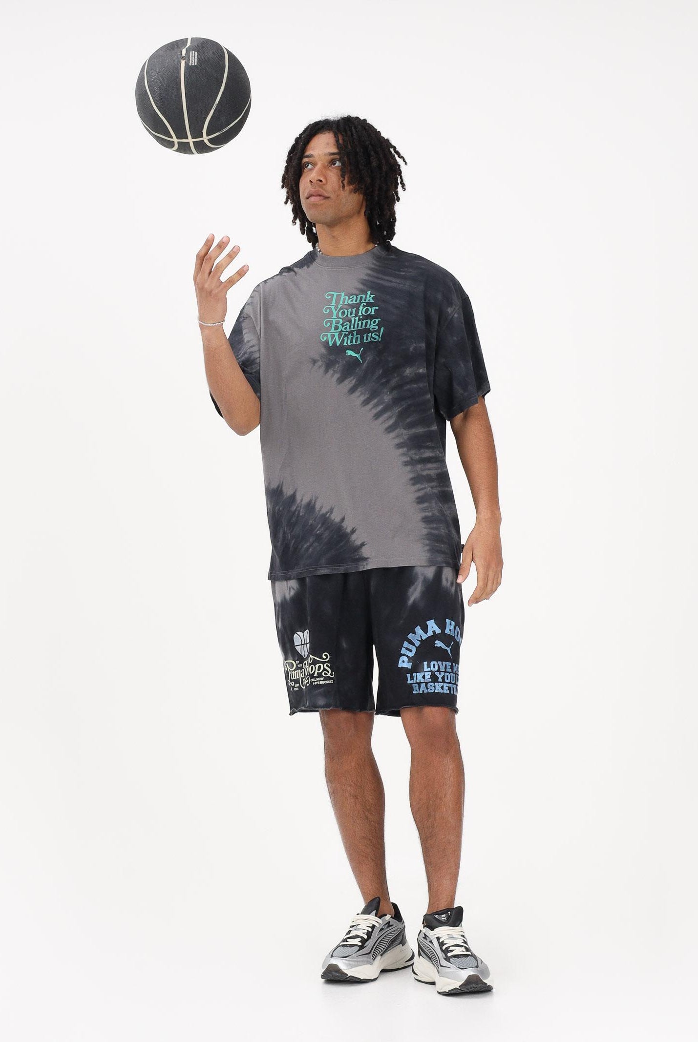 PUMA T-shirt a manica corta What The Fun grigia da uomo 635002 01 PUMA