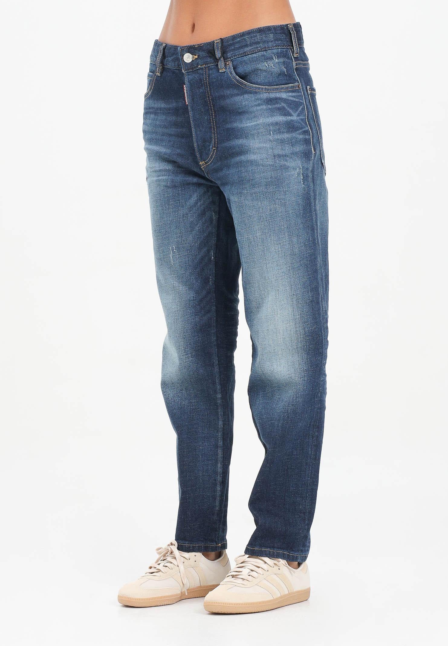 DSQUARED2 Jeans Boss 10 in denim blu per donna, ragazzi e bambini DQ2241D0AER DQ01 DSQUARED2