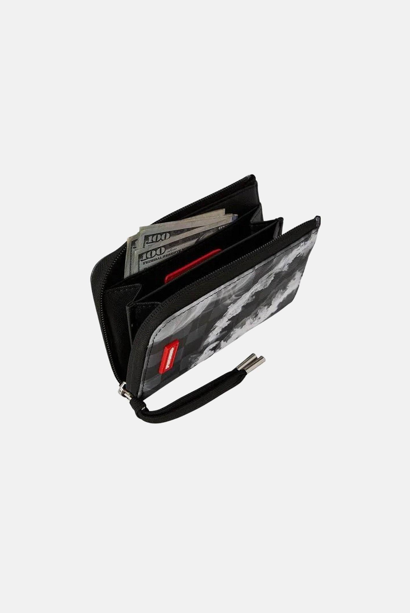 SPRAYGROUND Portafogli SIP N' SMOKE WALLET nero per uomo e donna 910W8223NSZ . SPRAYGROUND