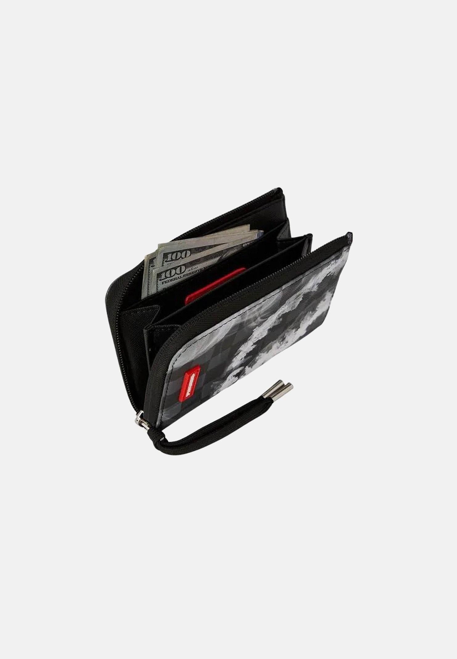 SPRAYGROUND Portafogli SIP N' SMOKE WALLET nero per uomo e donna 910W8223NSZ . SPRAYGROUND
