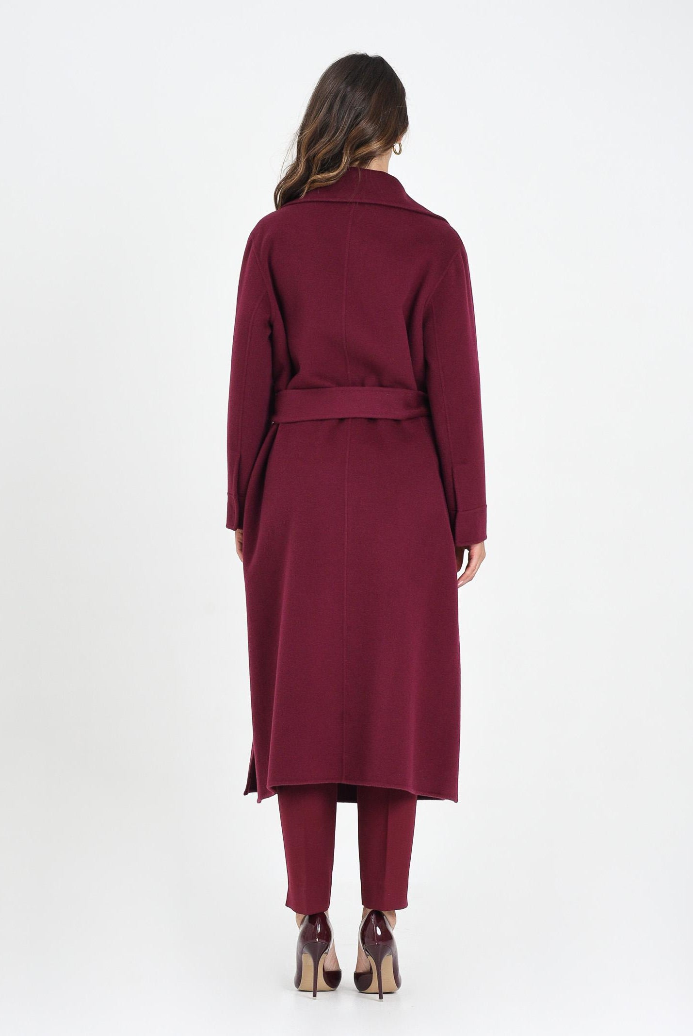 SIMONA CORSELLINI Cappotto lungo bordeaux da donna A25CPCPV0101-C00177 V0741 SIMONA CORSELLINI