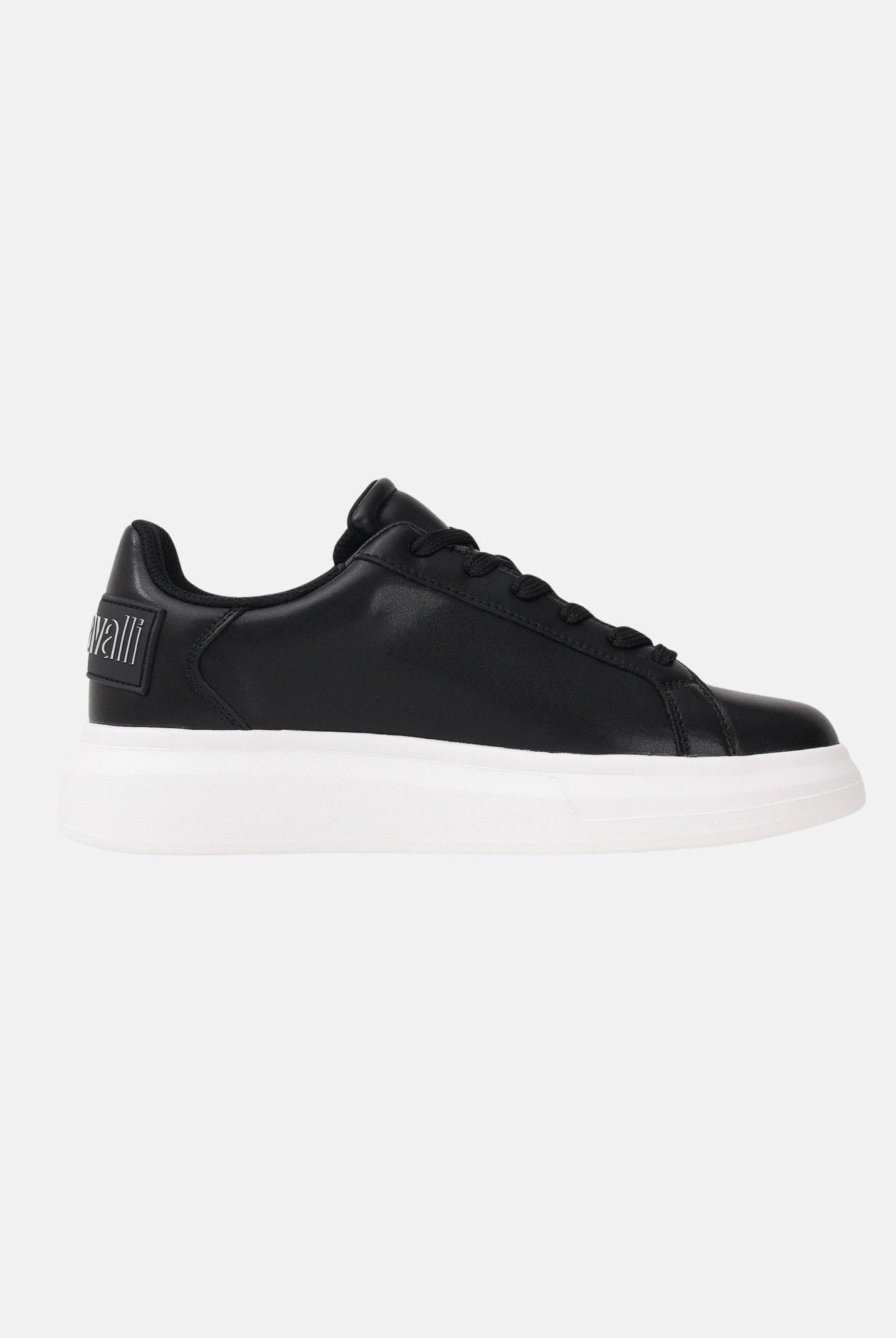 JUST CAVALLI Sneakers nere da uomo con logo sul retro 80QA3SBDZPC18 899 JUST CAVALLI
