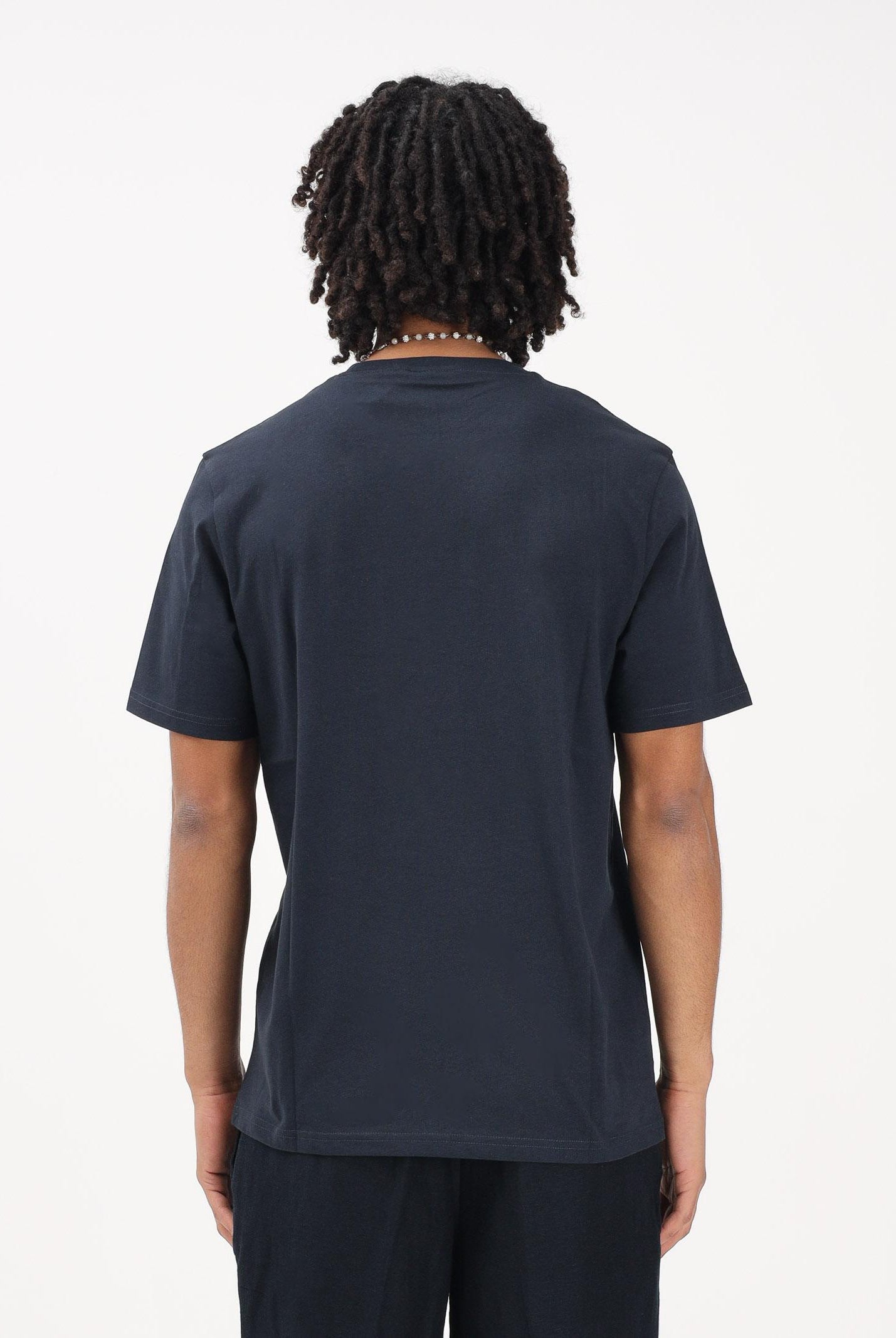 LYLE & SCOTT T-shirt a manica corta blu da uomo con patch logo TS400VOG Z271 LYLE & SCOTT