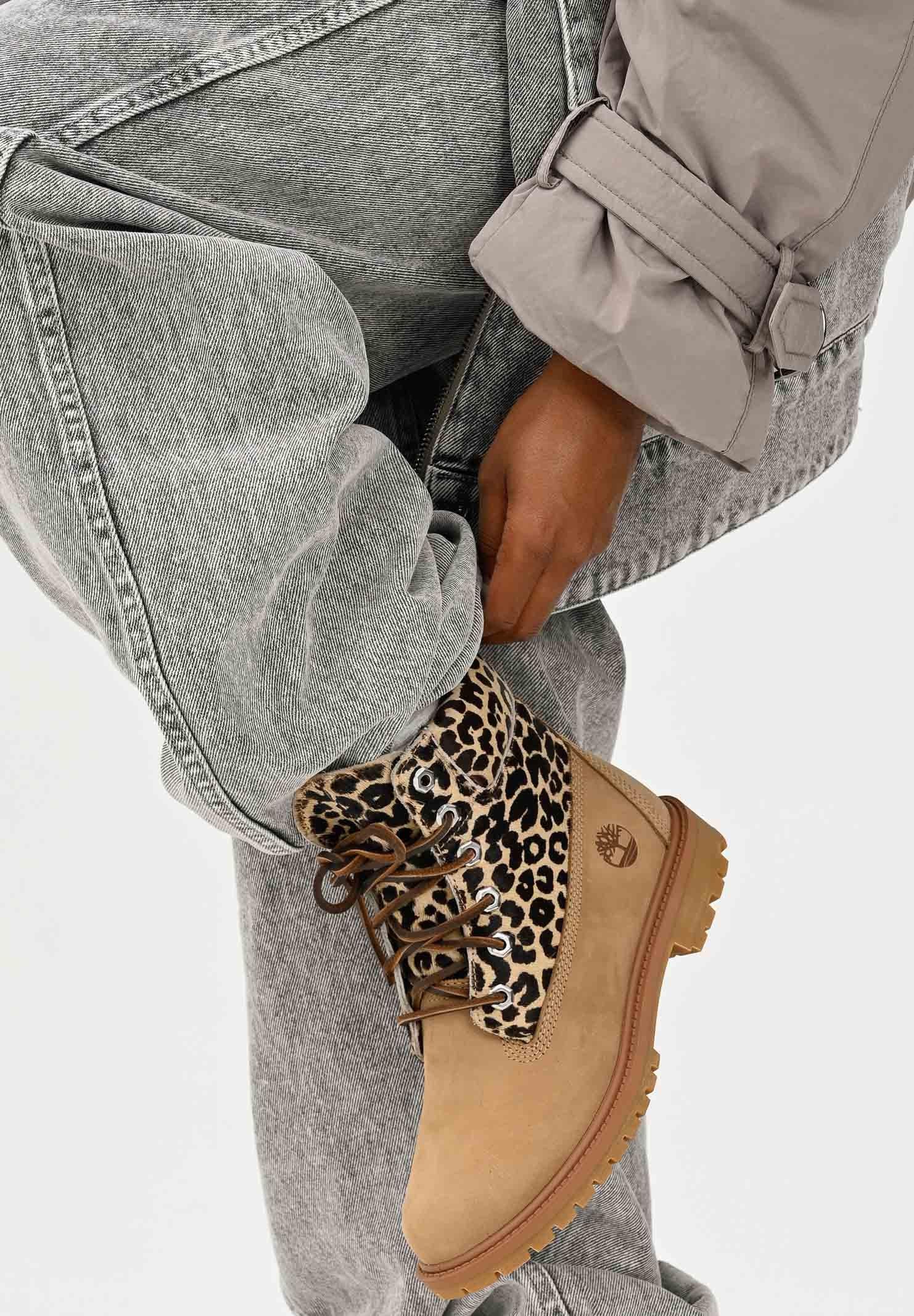 TIMBERLAND Anfibi Timberland® Premium 6-Inch beige e animalier da donna TB0A5M5NEN31 . TIMBERLAND