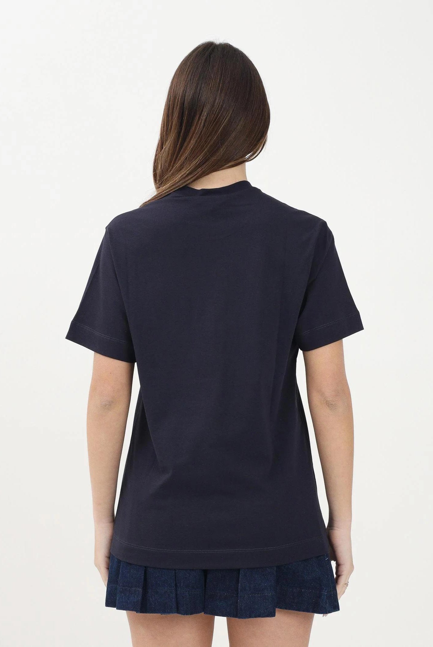 MARNI T-shirt a manica corta blu per donna, ragazzi e bambine con logo Marni Outline M01466M00RF 0M803 MARNI
