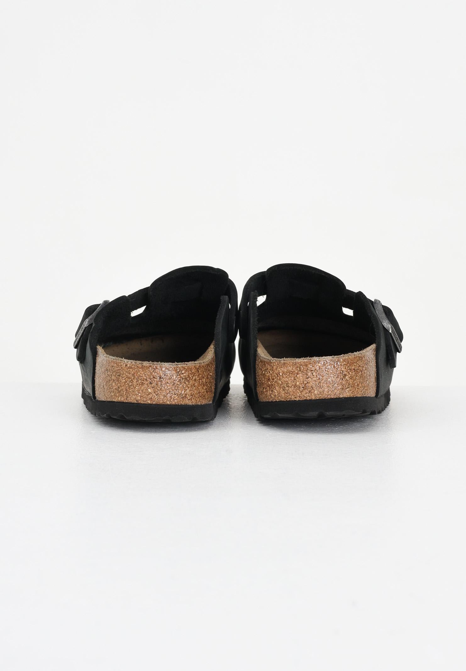 BIRKENSTOCK Ciabatte Boston nere per uomo e donna 059463 . BIRKENSTOCK