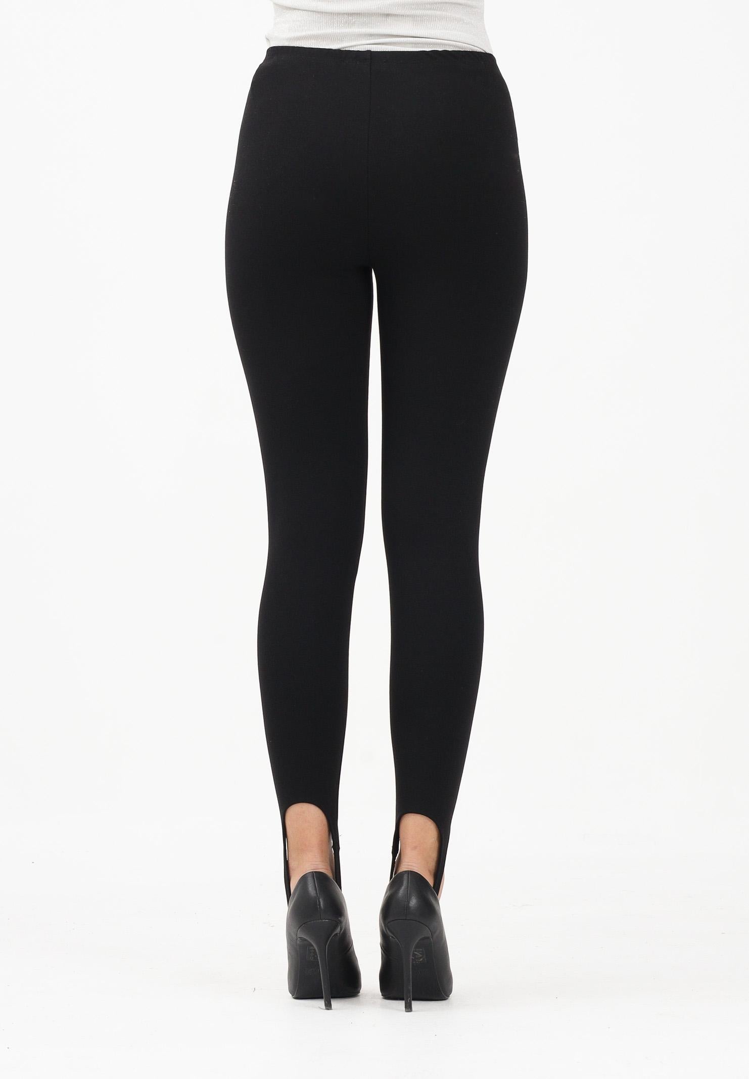 VICOLO Leggings nero da donna con staffa alla caviglia TF1759 NE VICOLO