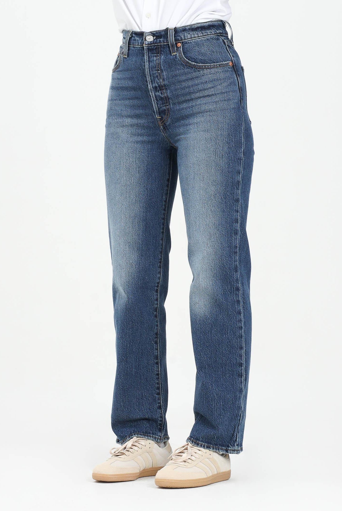 LEVI'S® Jeans Ribcage Straight in denim blu da donna 72693-0218 . LEVI'S®