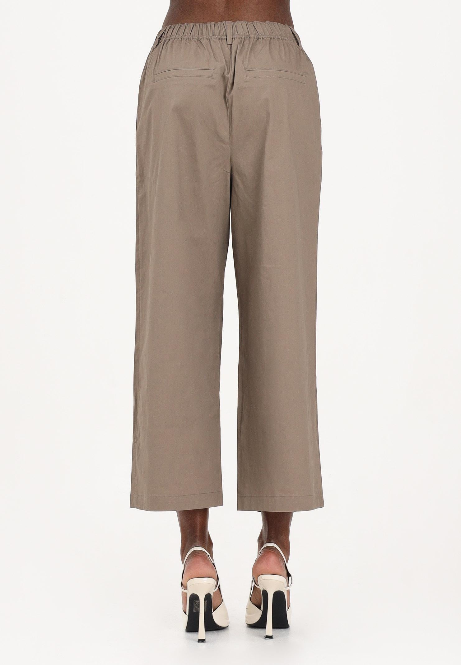 ONLY Pantalone cropped marrone da donna 15370610 WA ONLY