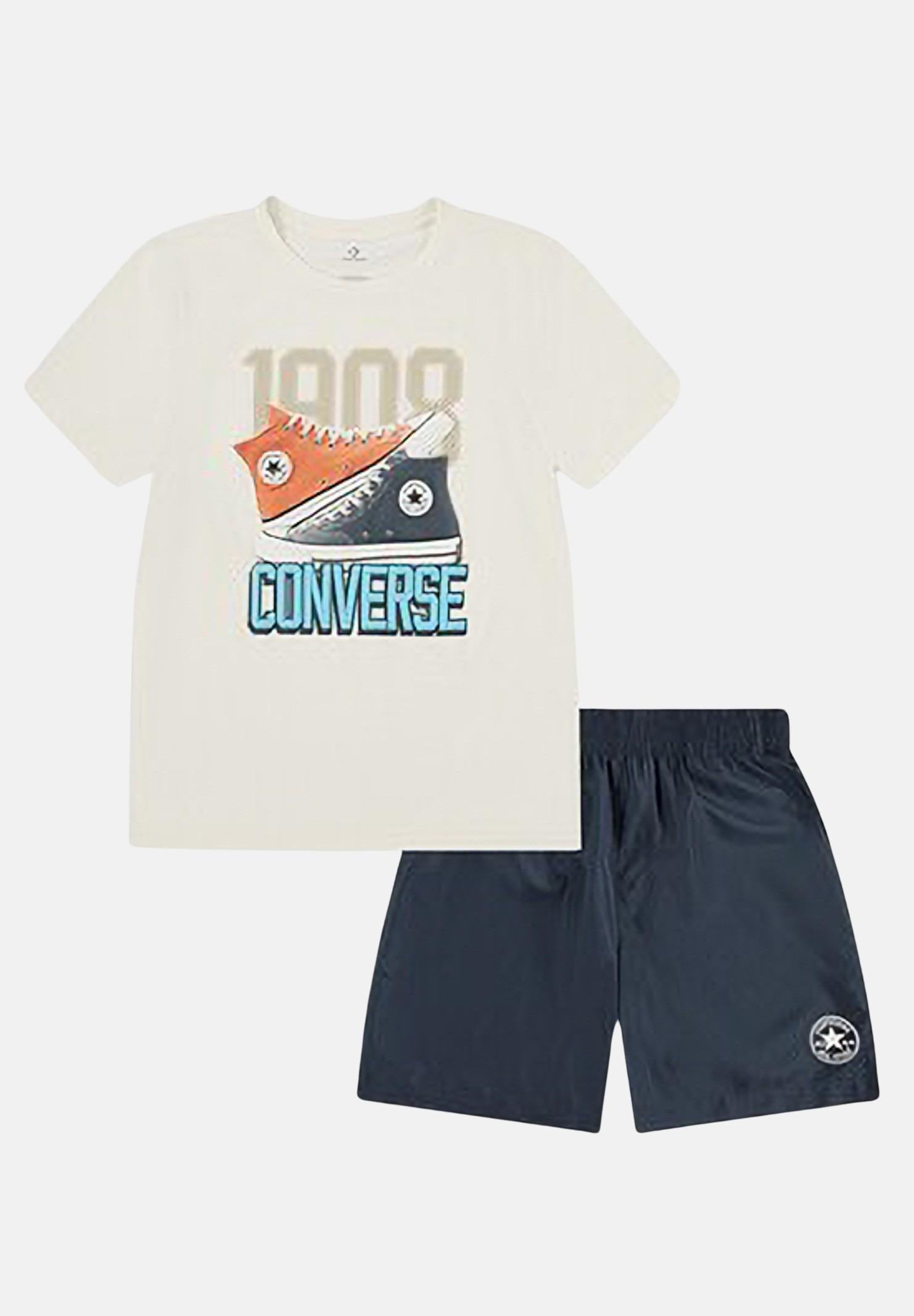 CONVERSE Completino RETRO REMIX blu e beige da bambino 8CH103 BFK CONVERSE