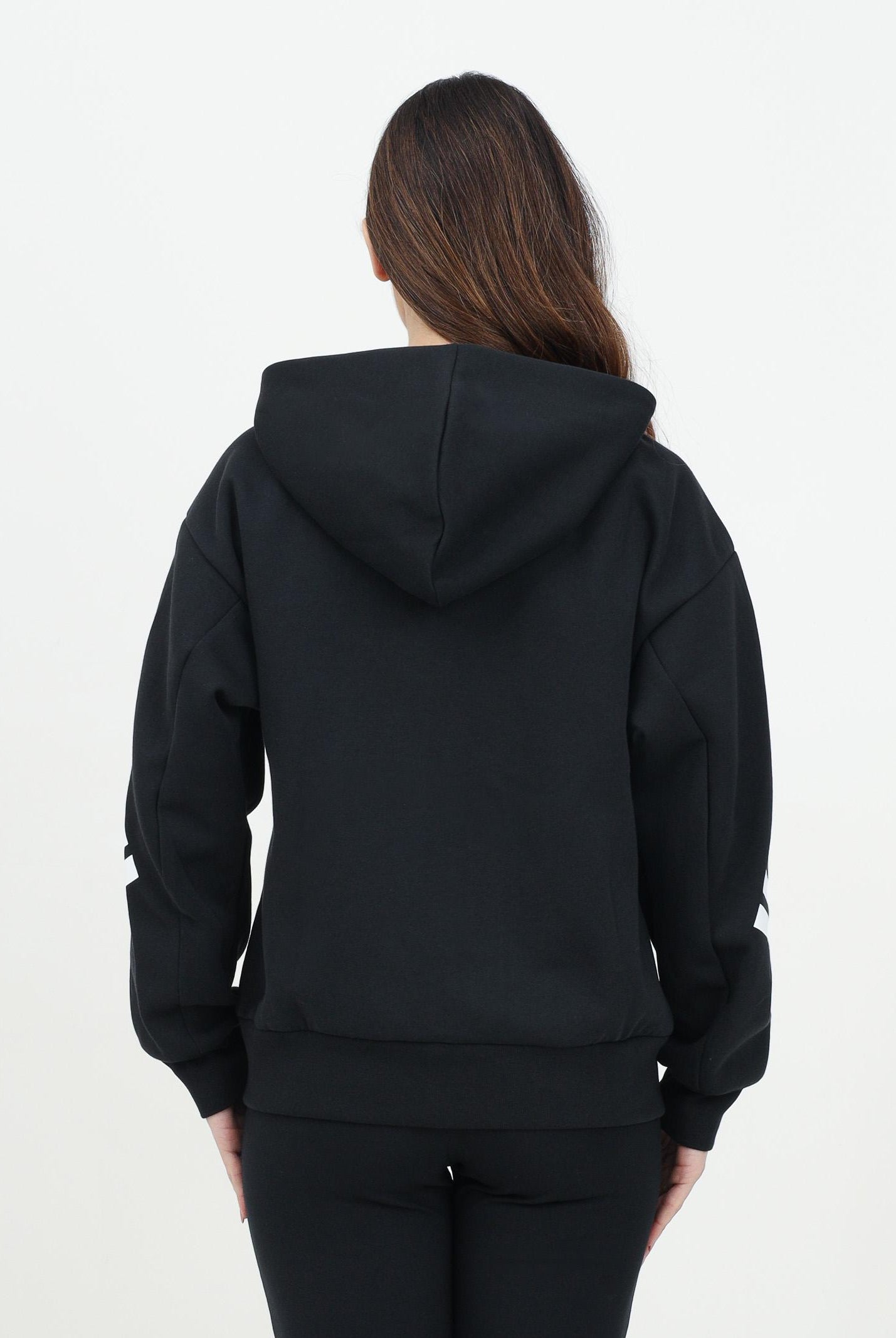 ADIDAS PERFORMANCE Felpa con zip Future Icons 3-Stripes nera da donna JE0171 . ADIDAS PERFORMANCE