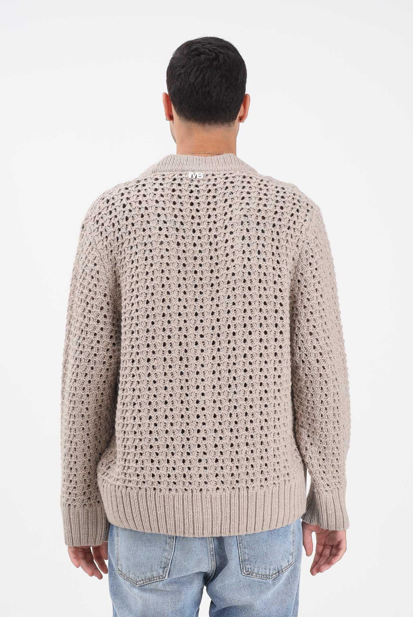 I'M BRIAN Cardigan beige da uomo MA3401 0025 I'M BRIAN