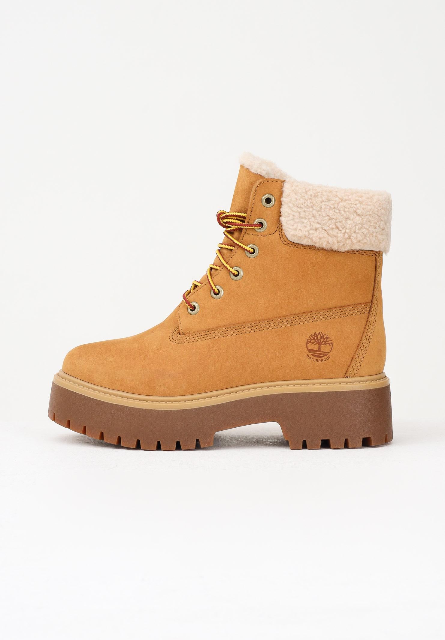 TIMBERLAND Anfibi impermeabili foderati con Plateau Stone Street gialli da donna TB0A2PU67541 . TIMBERLAND