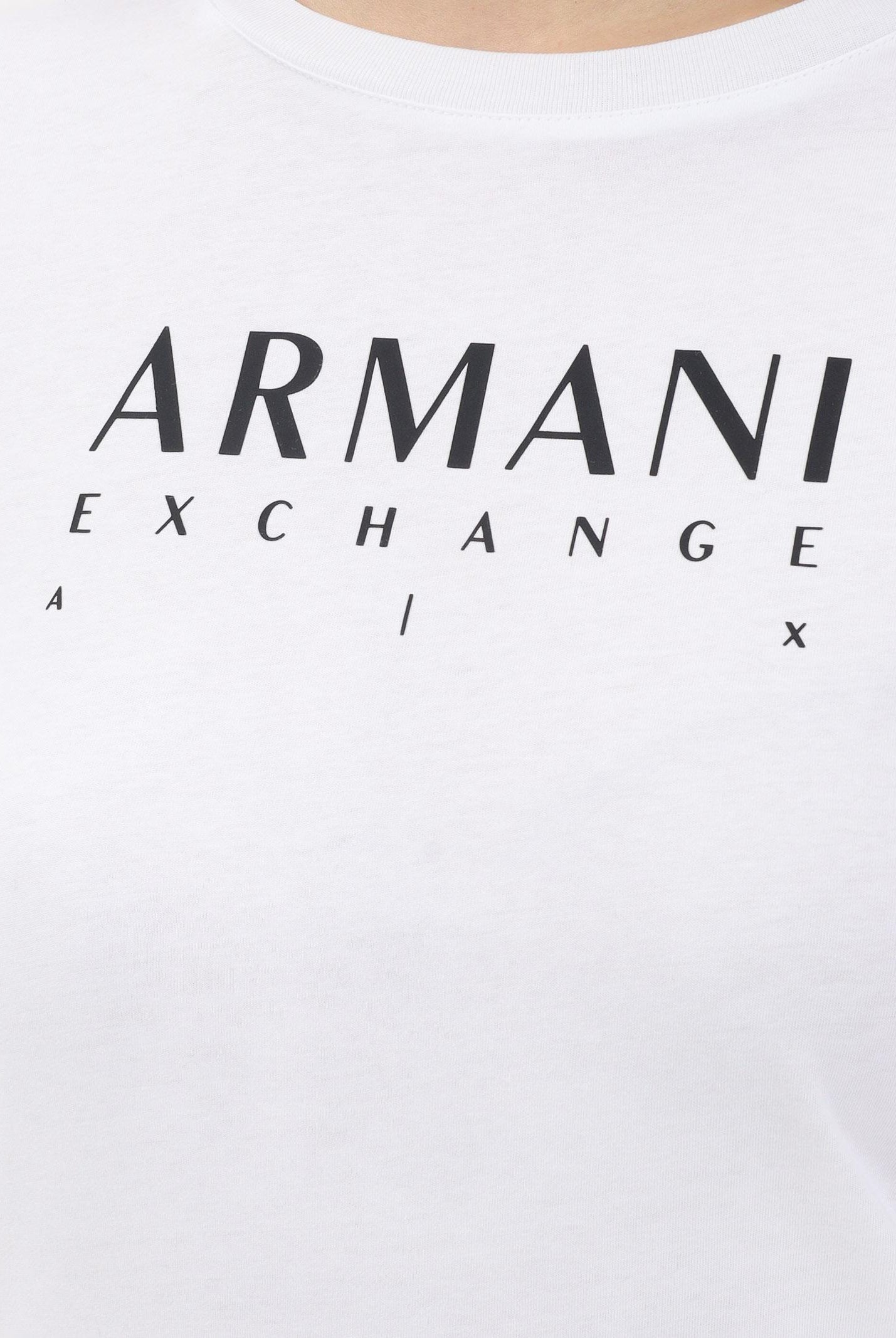 ARMANI EXCHANGE T-shirt a manica corta bianca da donna con logo XW002345AF10356 U0002 ARMANI EXCHANGE