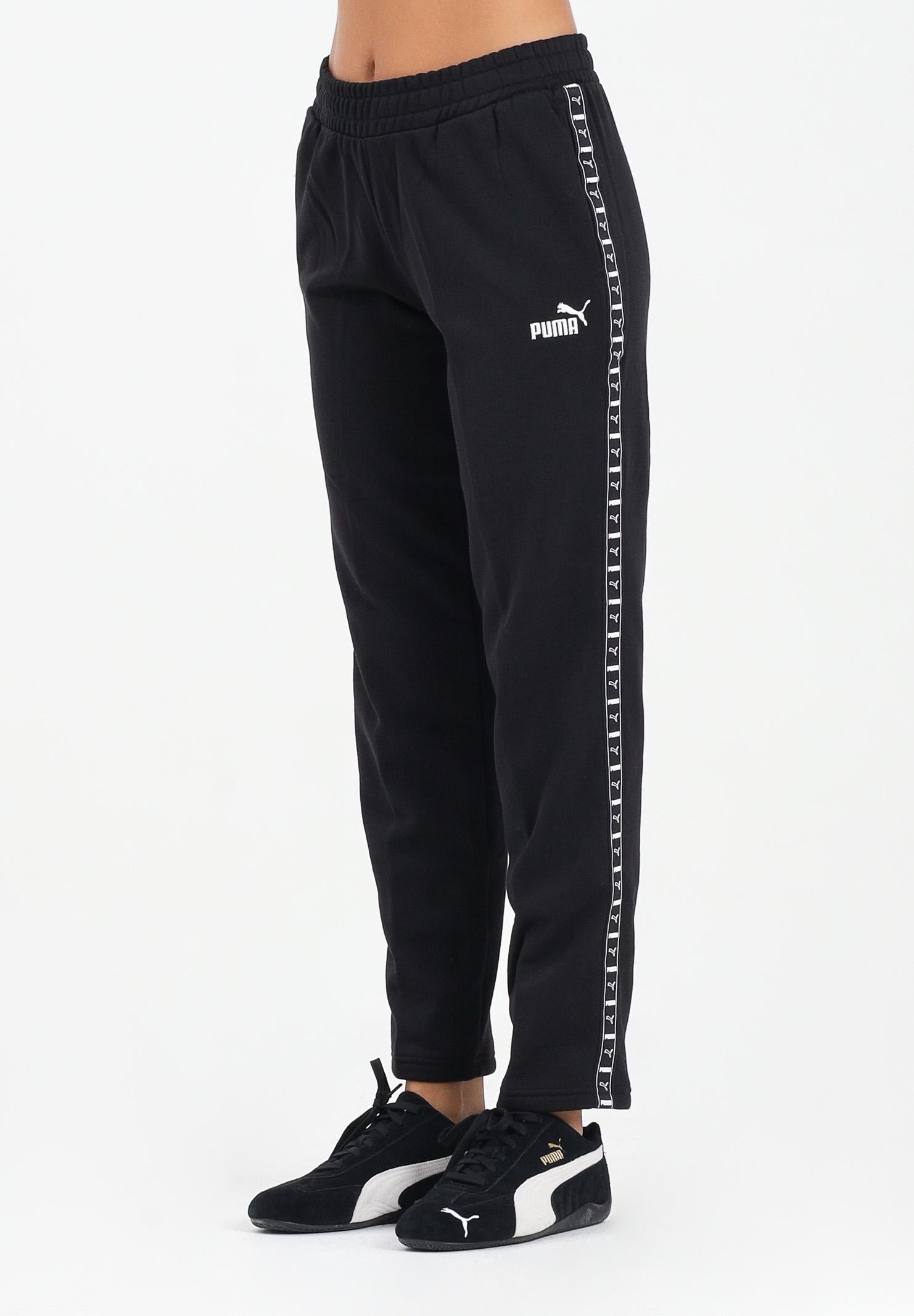 PUMA Pantalone sportivo Essentials Tape nero da donna 688098 01 PUMA