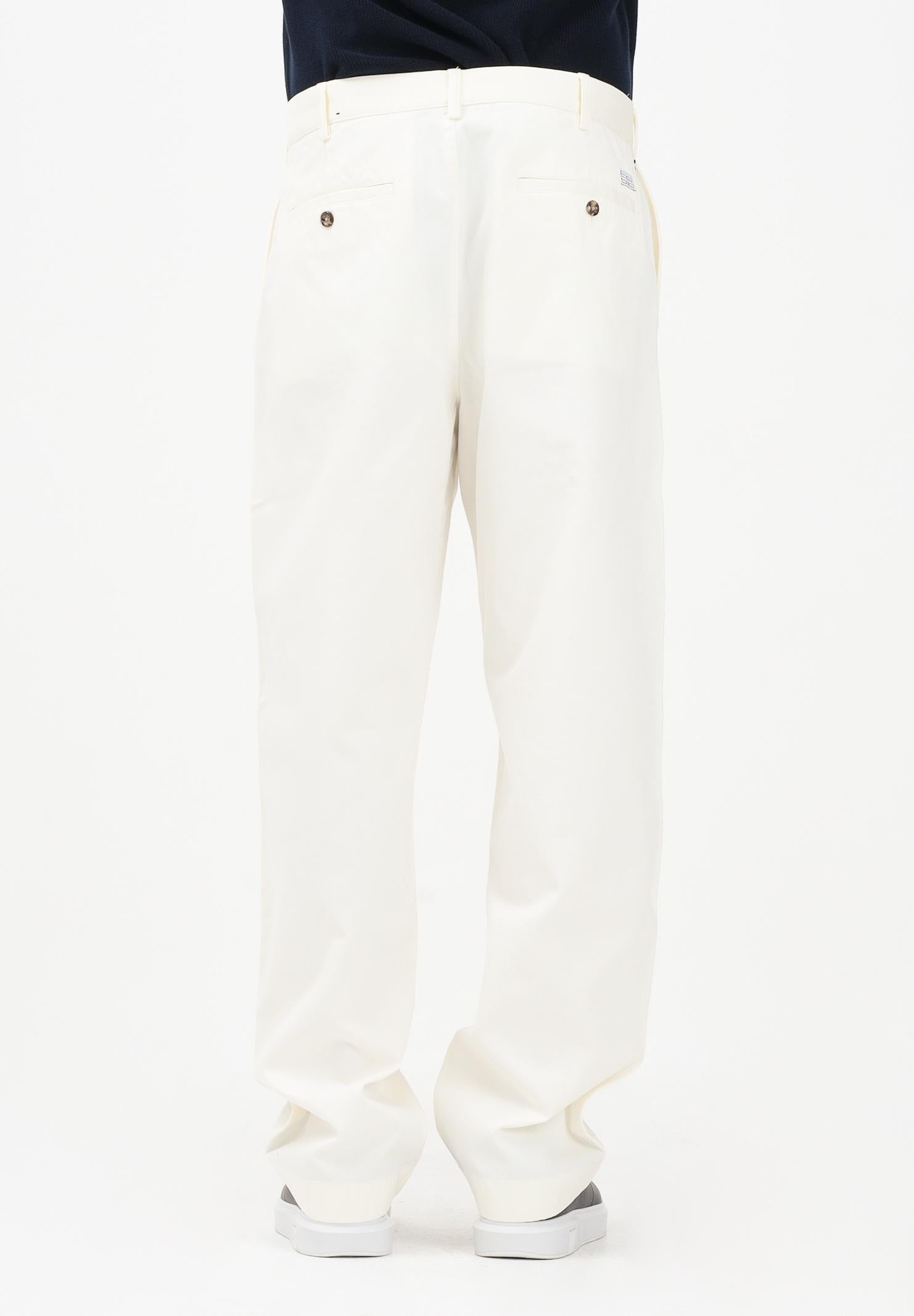 TOMMY HILFIGER Pantalone relaxed fit panna da uomo MW0MW41914 YA8 TOMMY HILFIGER