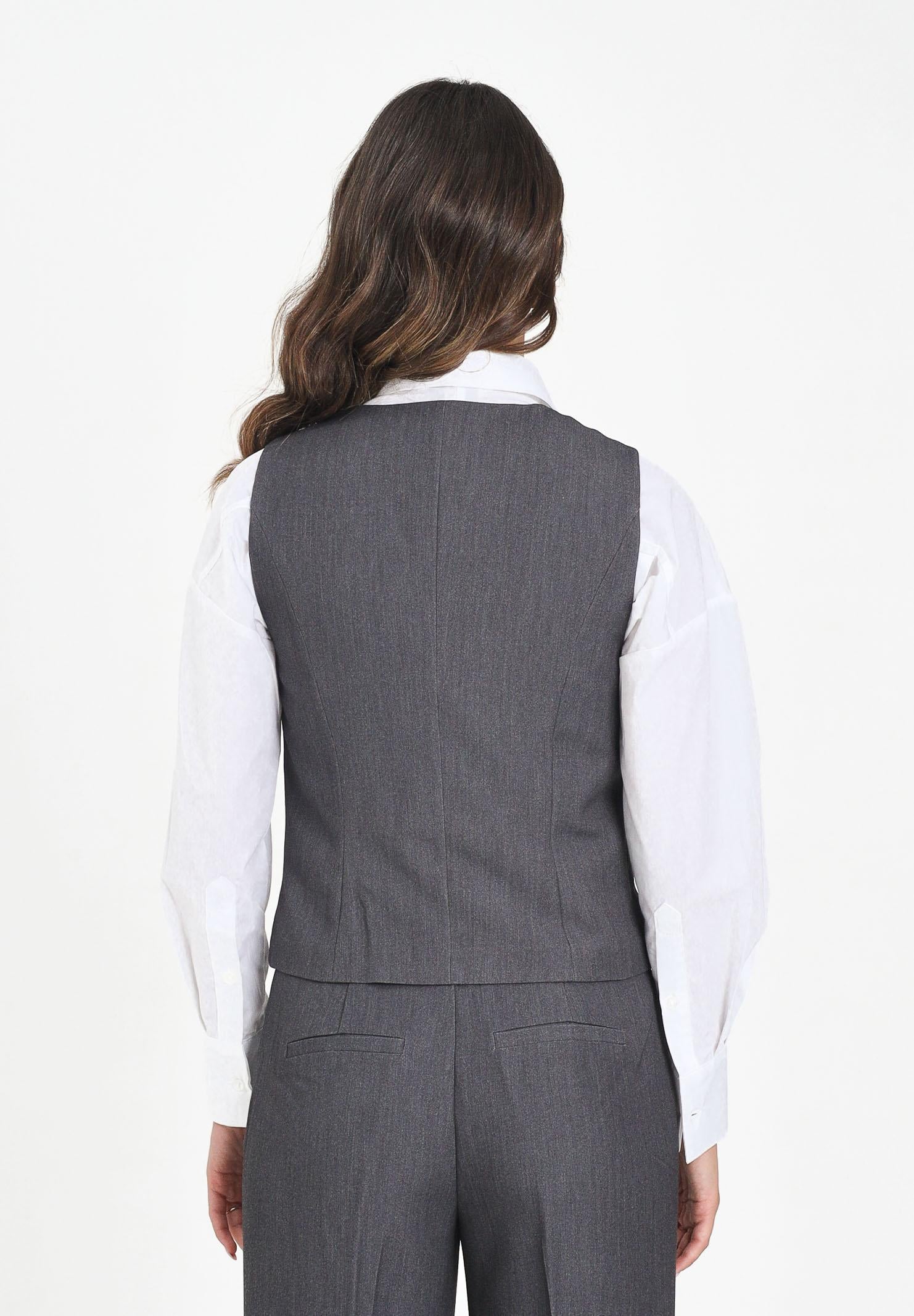 ONLY Gilet grigio da donna 15331287 DarkGreyMel ONLY