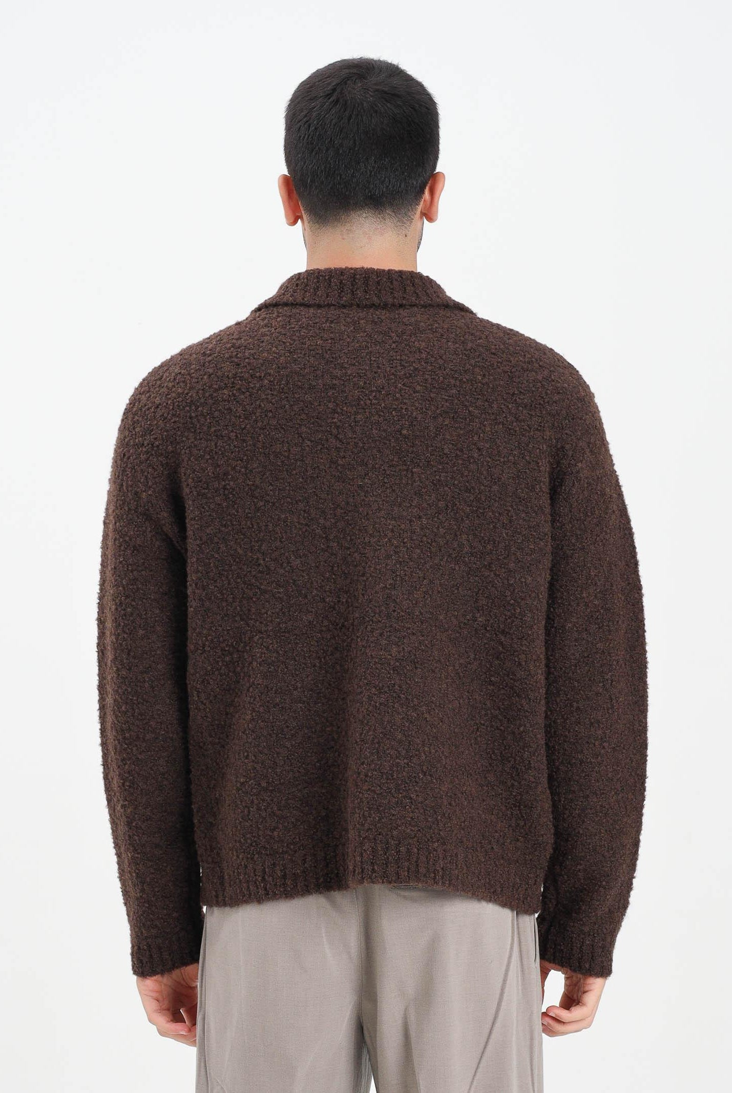 SELECTED HOMME Cardigan marrone da uomo 16098360 Demitasse SELECTED HOMME