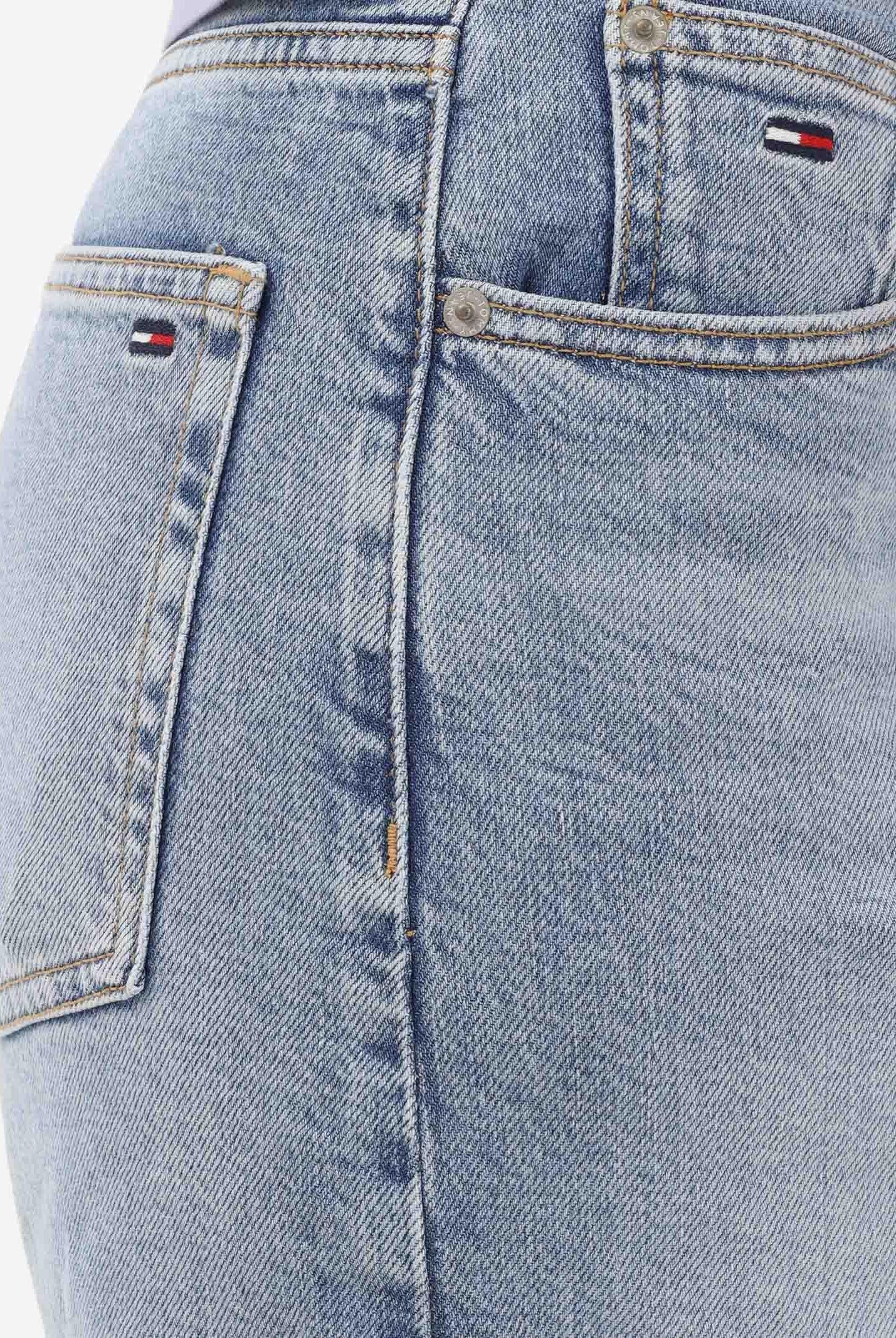 TOMMY JEANS Jeans in denim chiaro da donna mom fit DW0DW20041 1AB TOMMY JEANS