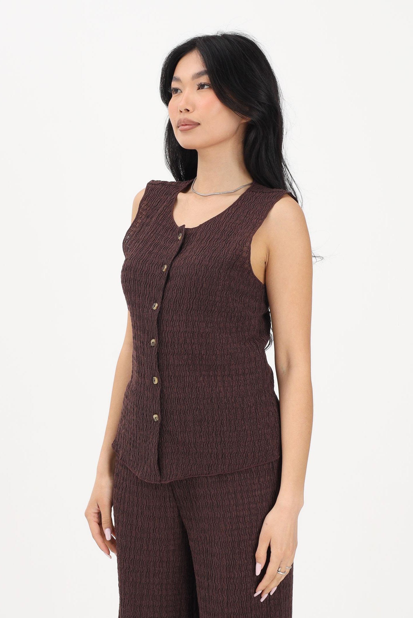 ONLY Canotta marrone da donna 15374601 DEMA ONLY