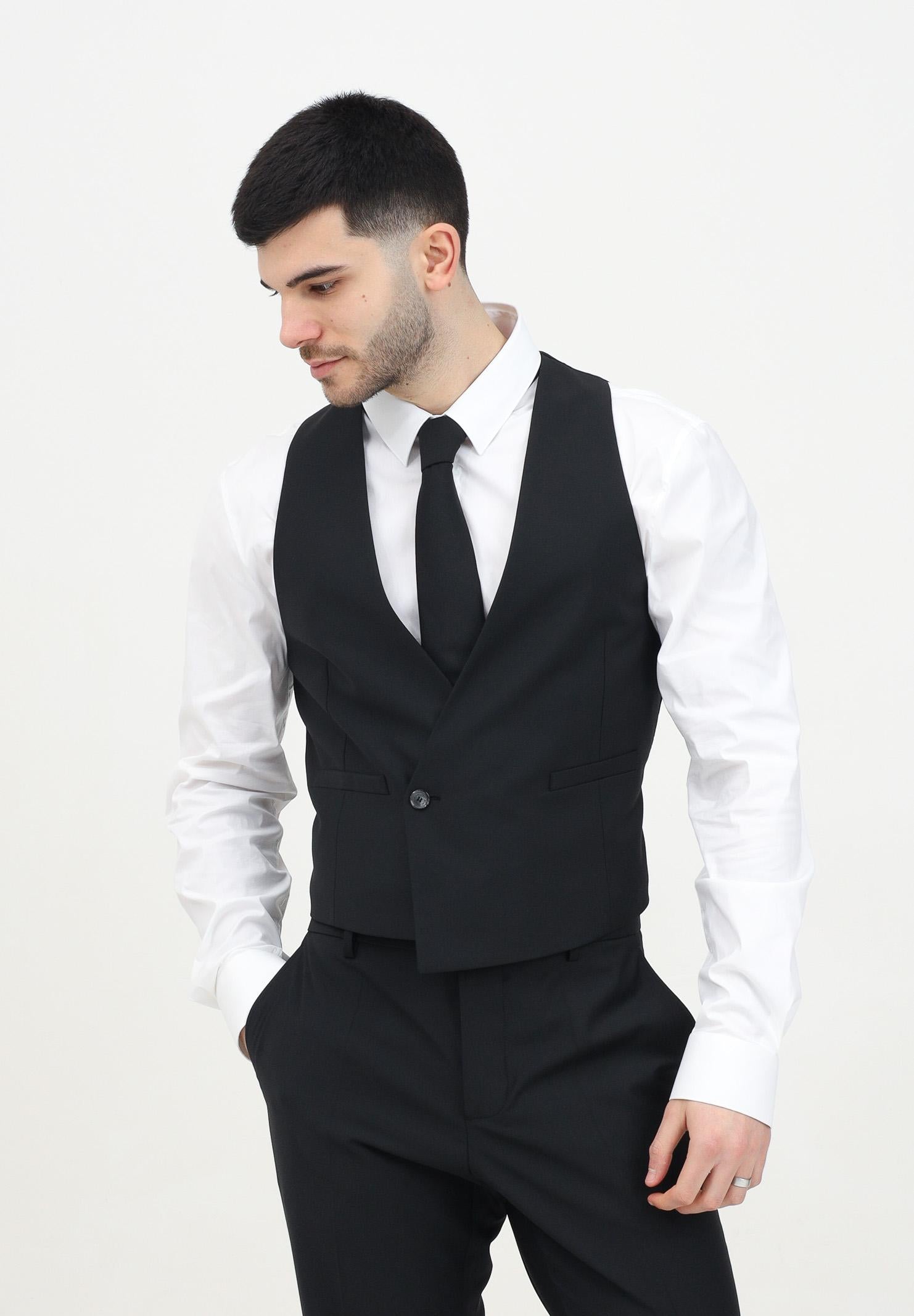 Gilet nero da uomo 5S0746/A1WK K102 PATRIZIA PEPE