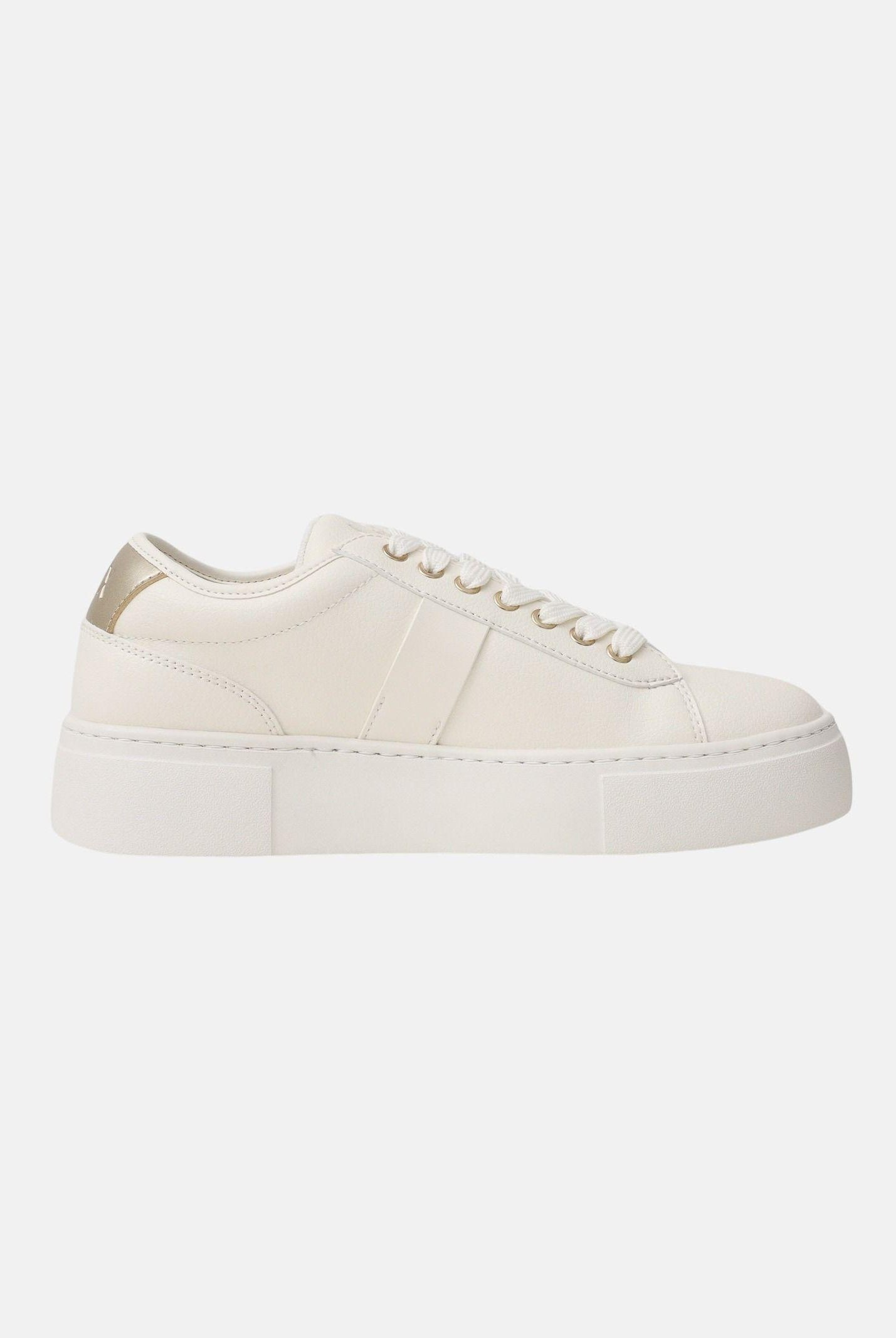 ARMANI EXCHANGE Sneakers panna e oro da donna con logo XW002224AF21429 MZ128 ARMANI EXCHANGE
