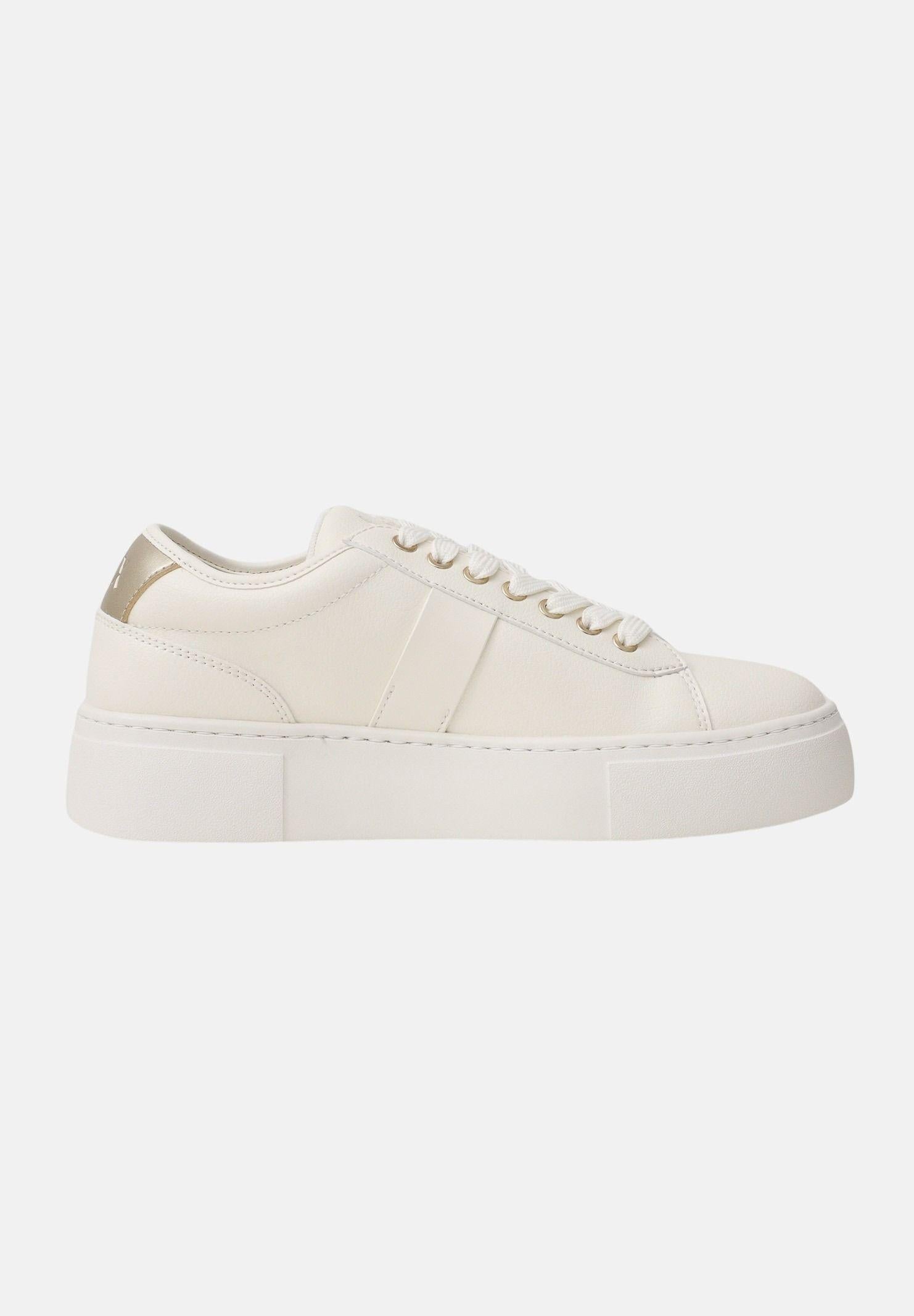 ARMANI EXCHANGE Sneakers panna e oro da donna con logo XW002224AF21429 MZ128 ARMANI EXCHANGE