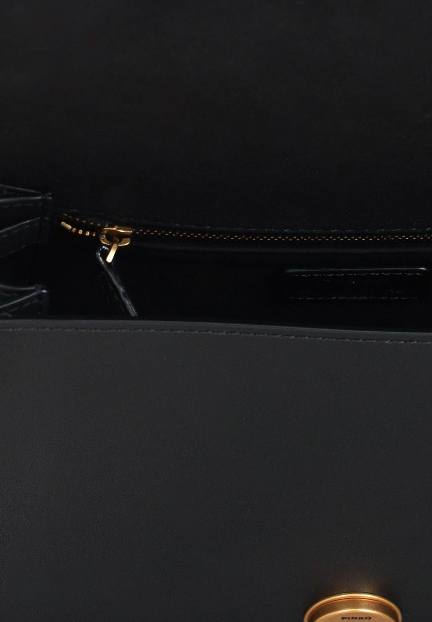 PINKO Borsa a mano Love Bag Top Handle Light nera da donna 100066A0F1 Z99Q PINKO