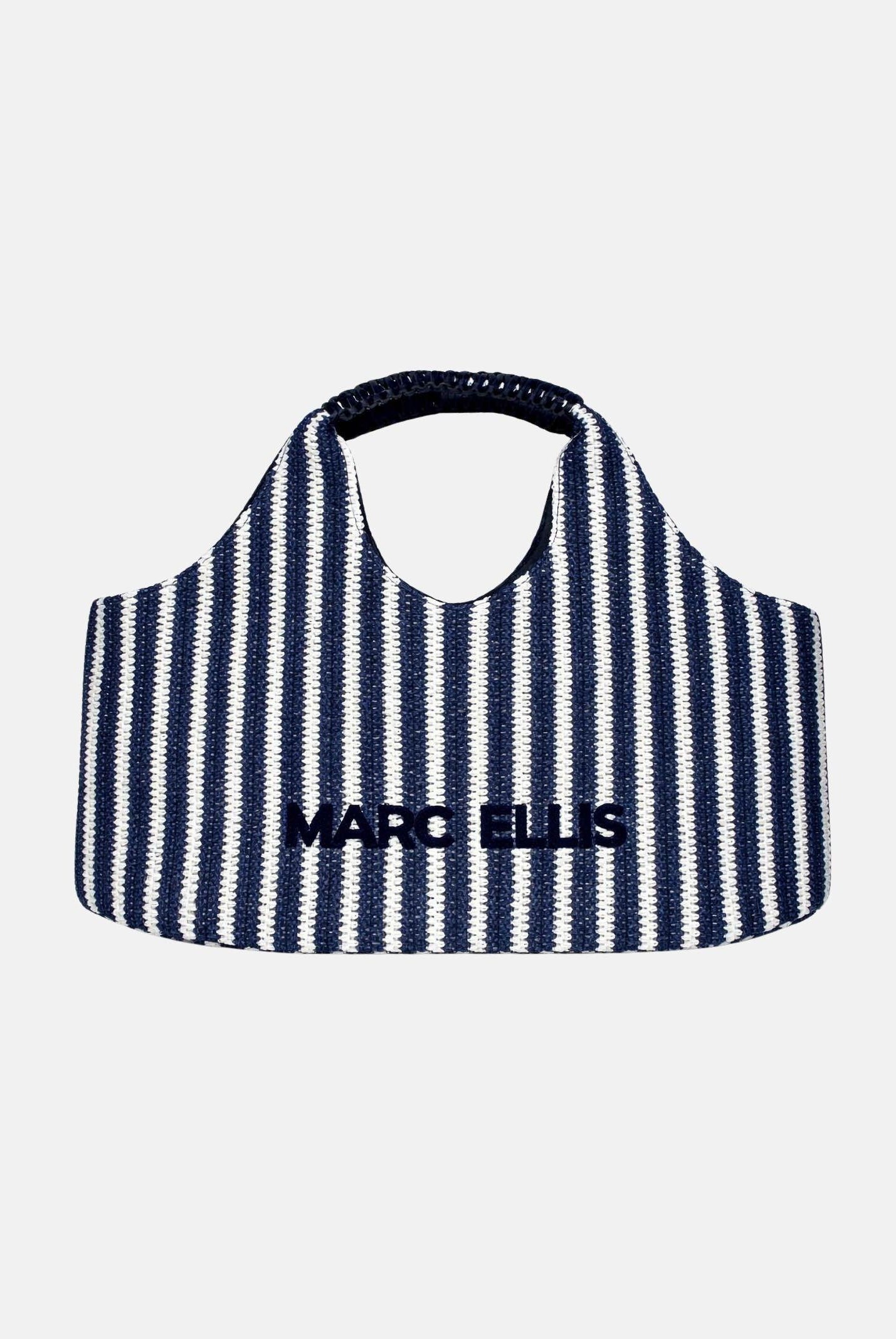 MARC ELLIS Borsa mare Buby Eivissa blu e bianca da donna BUBY-EIVISSA BLWH MARC ELLIS