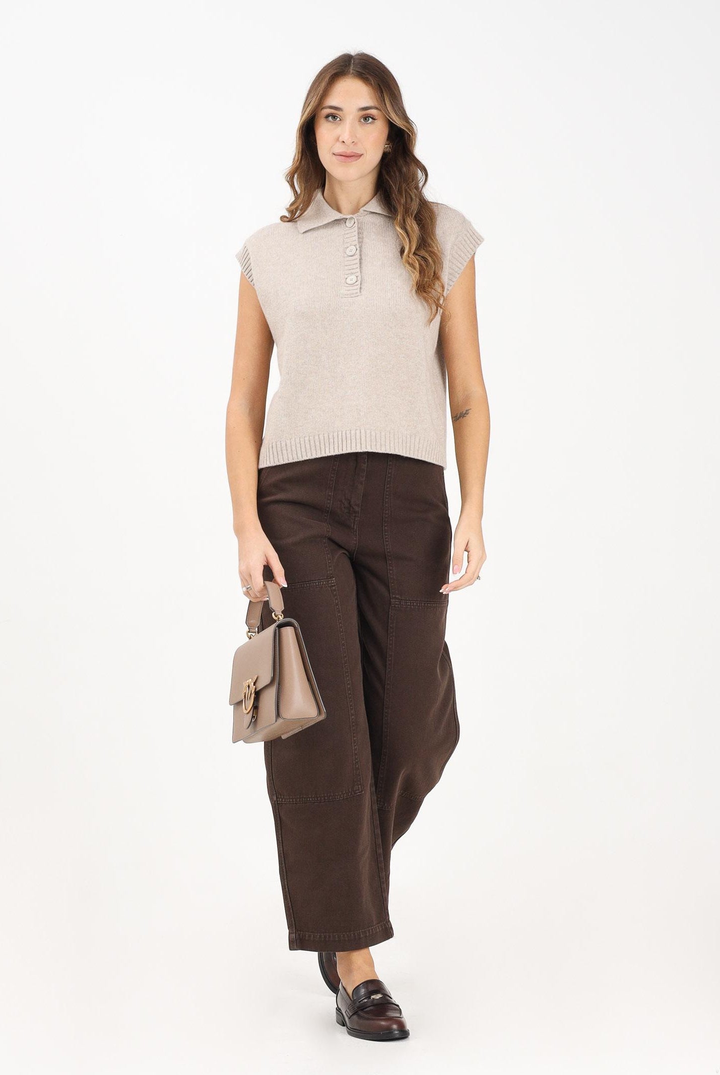 VICOLO Jeans CLELIA marrone da donna DF5263 MA VICOLO