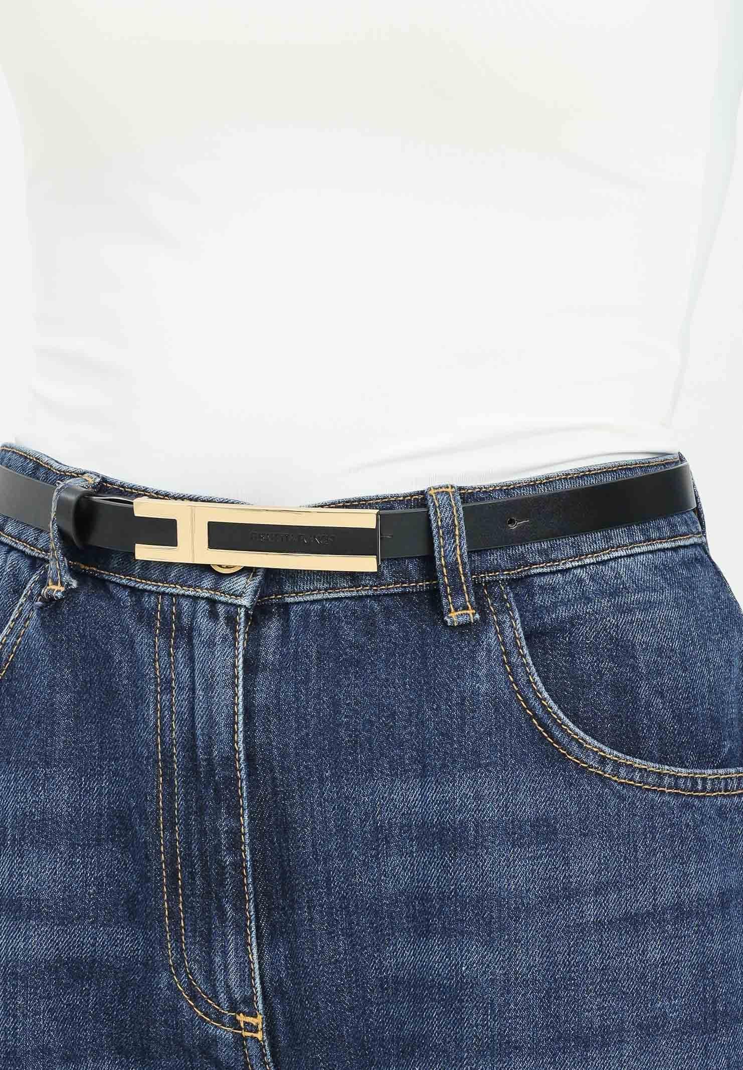 ELISABETTA FRANCHI Cintura nera da donna CT76S56E2 110 ELISABETTA FRANCHI