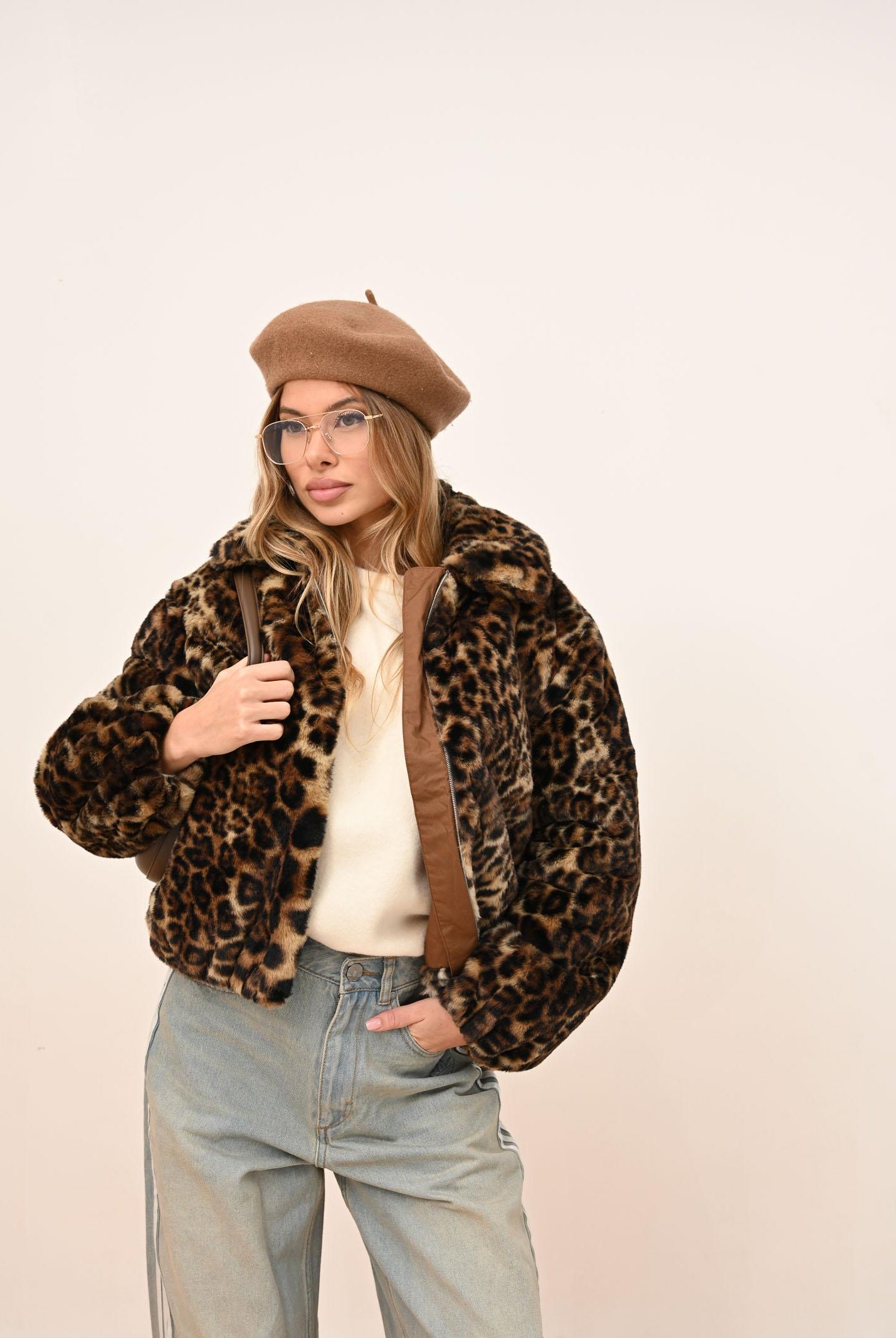 LEVI'S® Pellicciotto Sherpa Elle animalier da donna 0050B-0000 . LEVI'S®