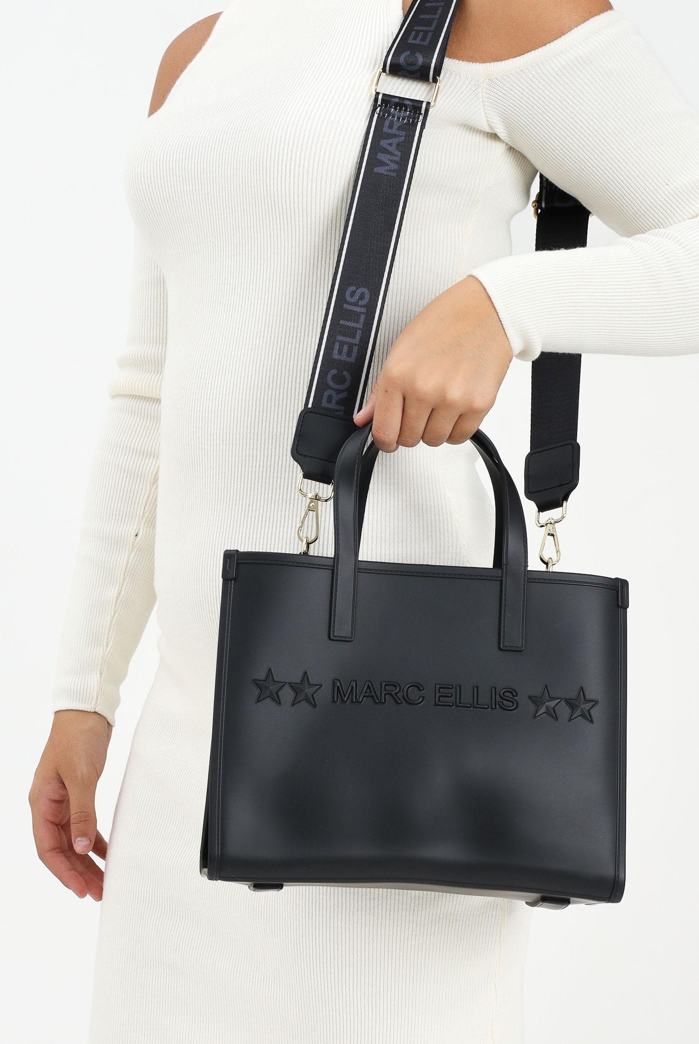 MARC ELLIS Shopper Flat Go nera da donna FLAT-GO BLLIGO MARC ELLIS