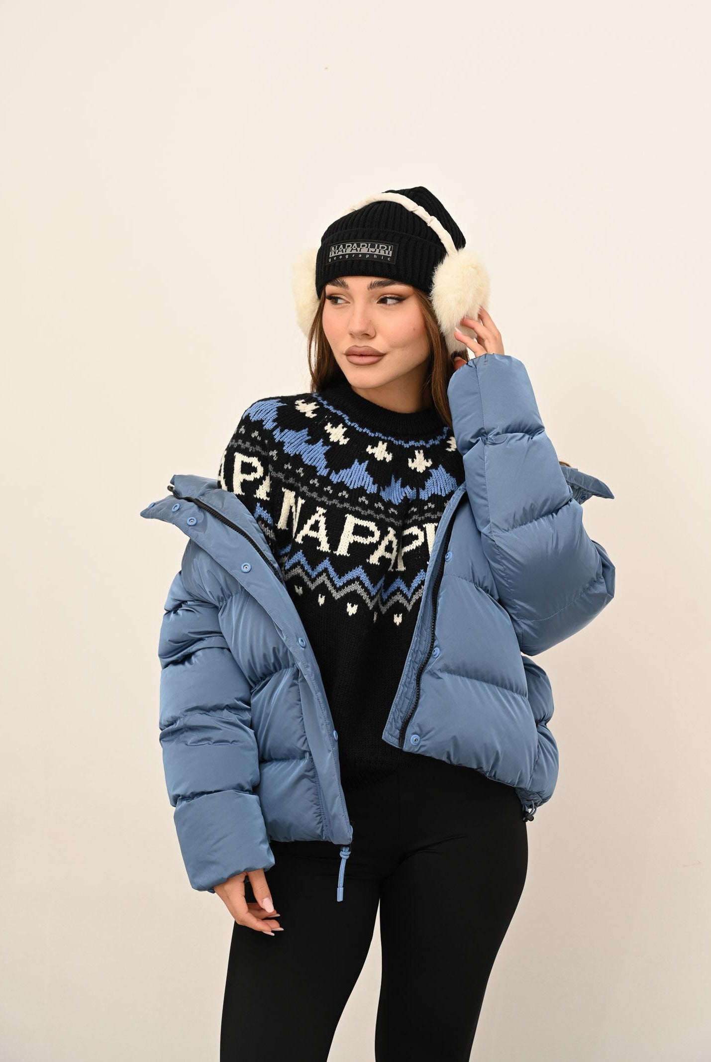 NAPAPIJRI Maglione girocollo D-UBAYE nero da donna NP0A892S9411 . NAPAPIJRI