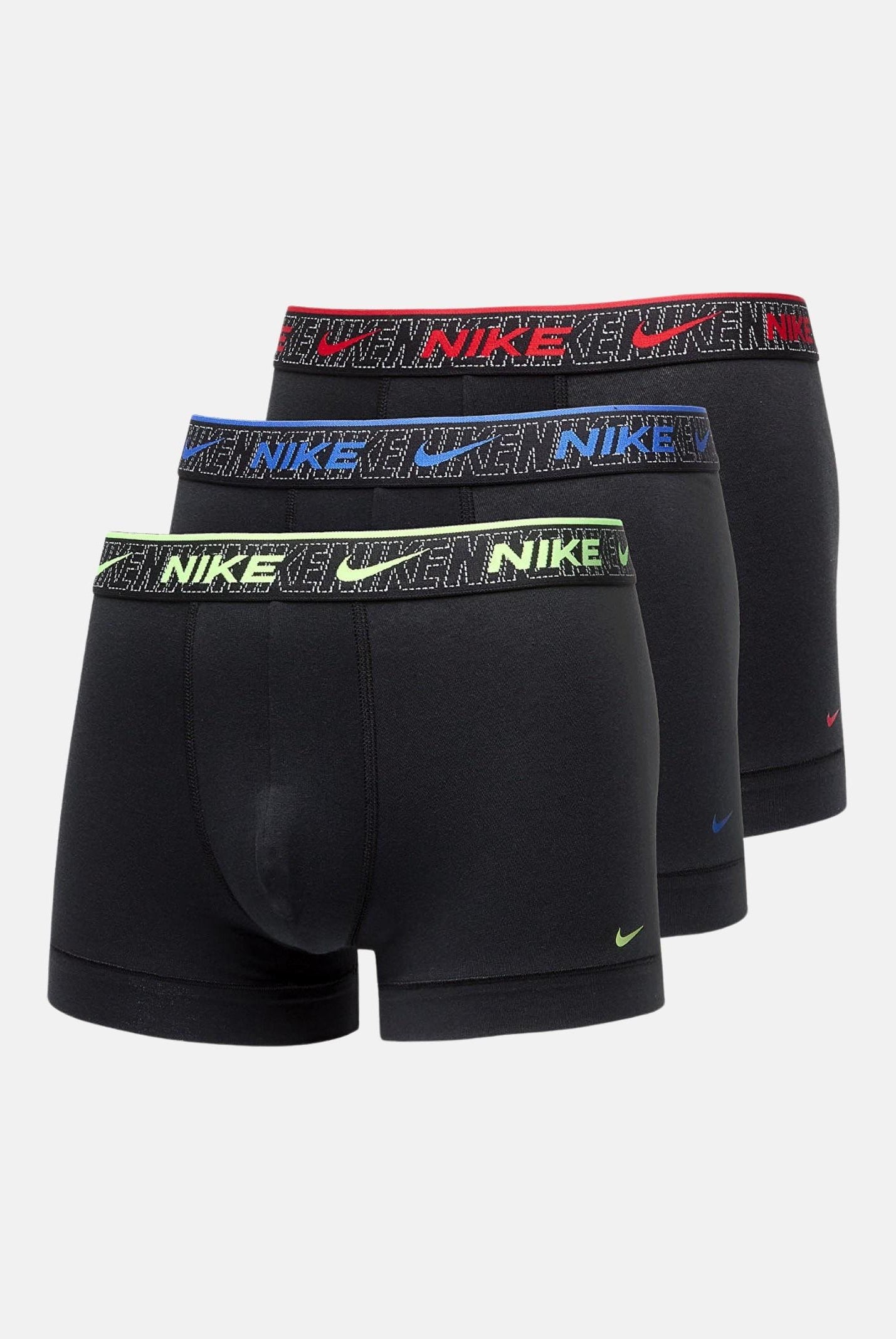 NIKE Set da 3 boxer neri da uomo con elastici logati in colori differenti 0000KE1008 JV7 NIKE