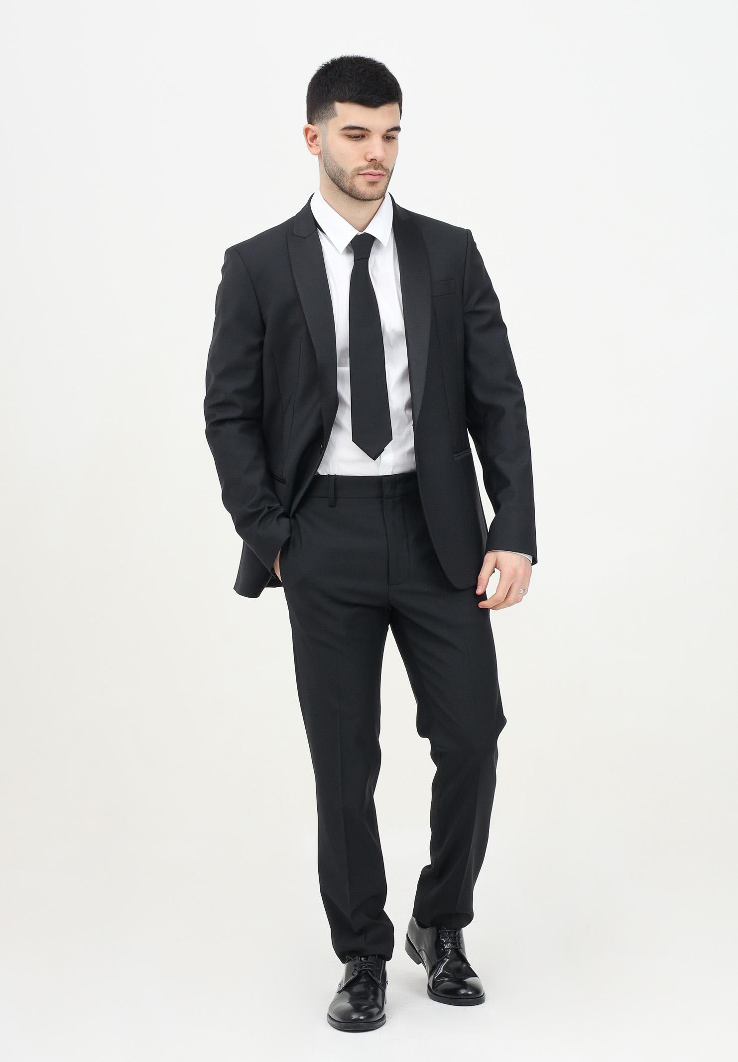 Pantalone elegante nero da uomo 5P0531/A1WK K102Nero vinile PATRIZIA PEPE