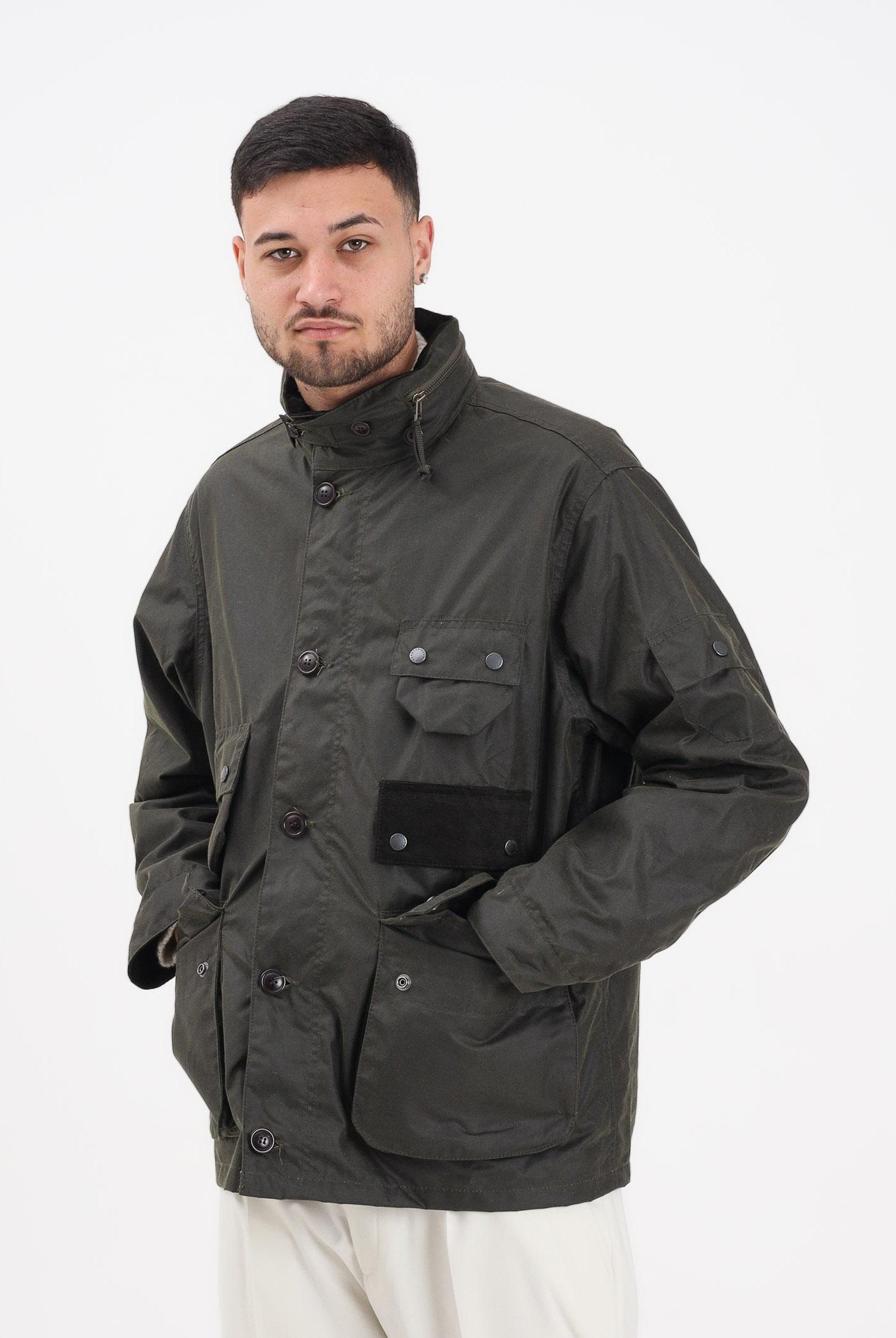 BARBOUR Giubbotto Editor verde da uomo 252MMWX2480 OL71 BARBOUR