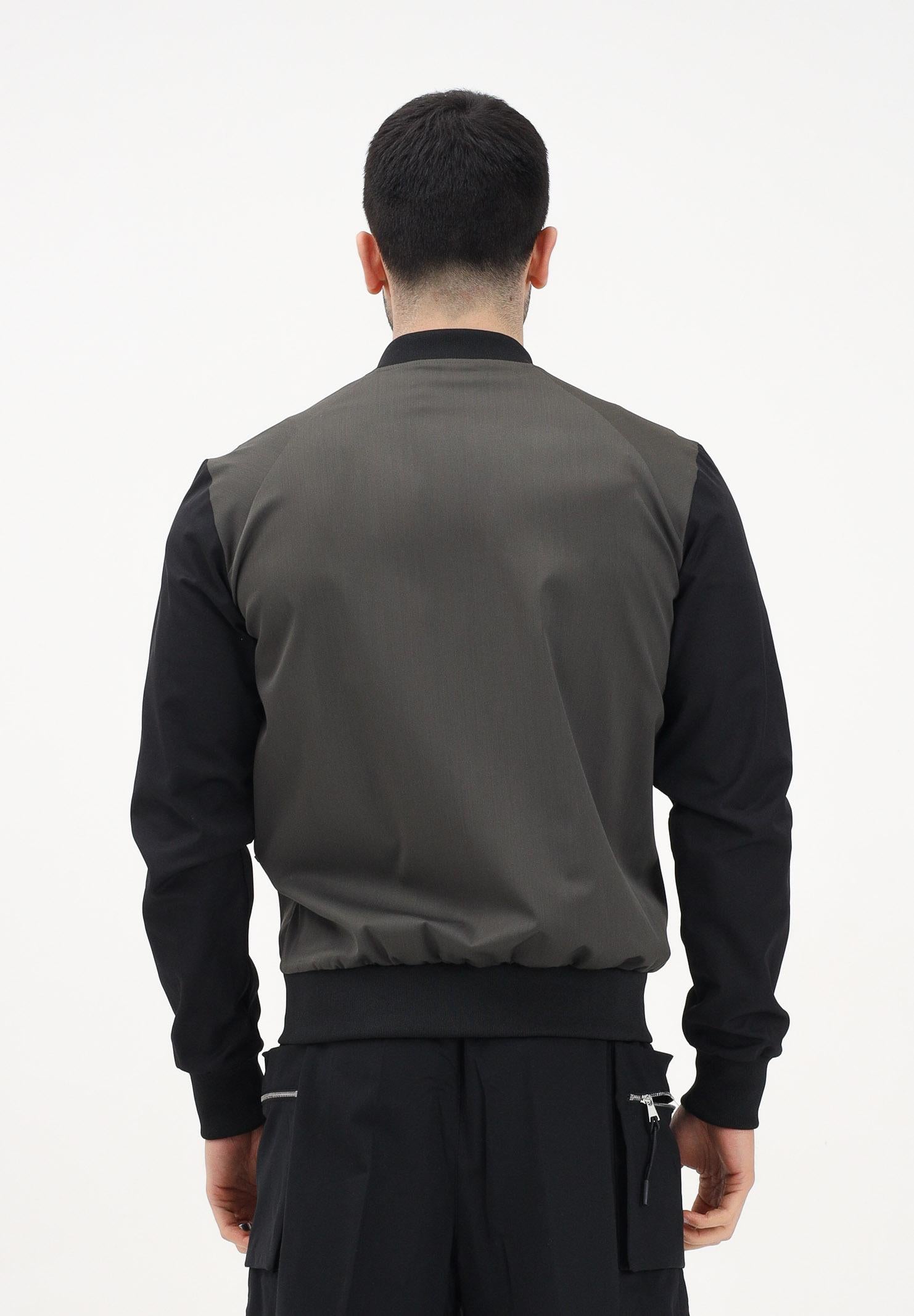 YES LONDON Bomber verde e nero da uomo XMF3953 VERDE YES LONDON