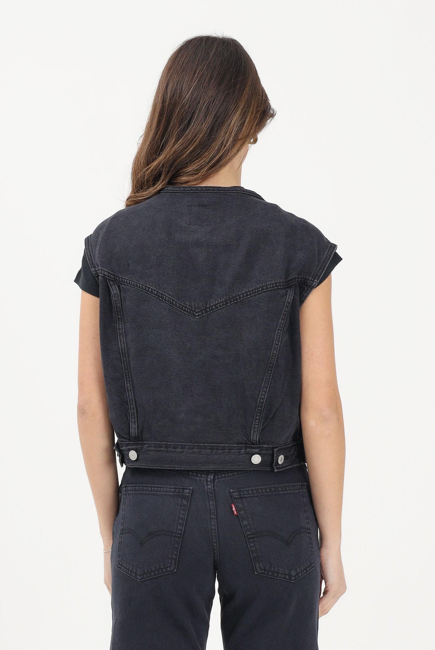 LEVI'S Gilet '90s in denim nero da donna 005NP-0003 . LEVI'S®