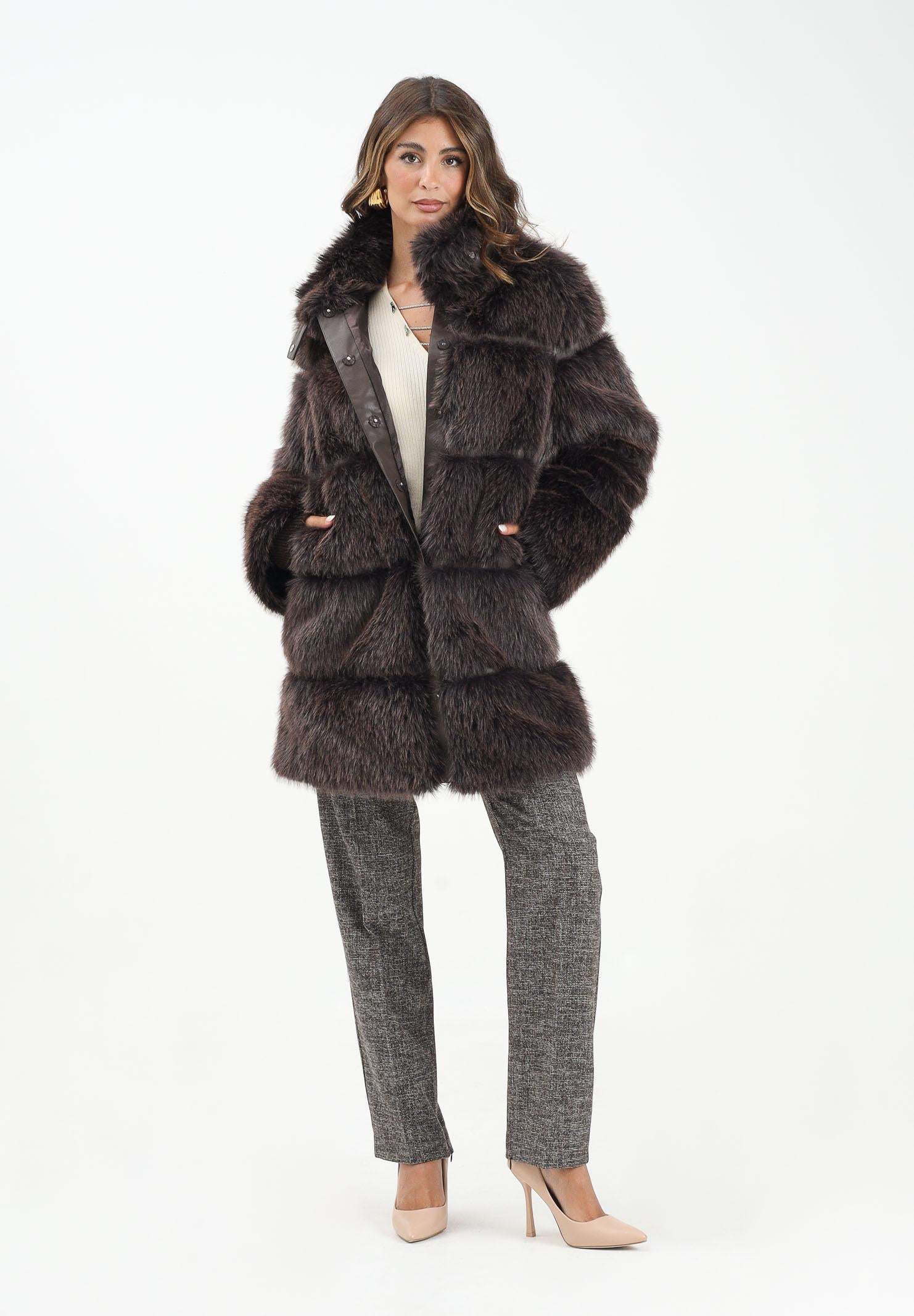 PATRIZIA PEPE Pelliccia marrone da donna 2O0175E077 B857 PATRIZIA PEPE