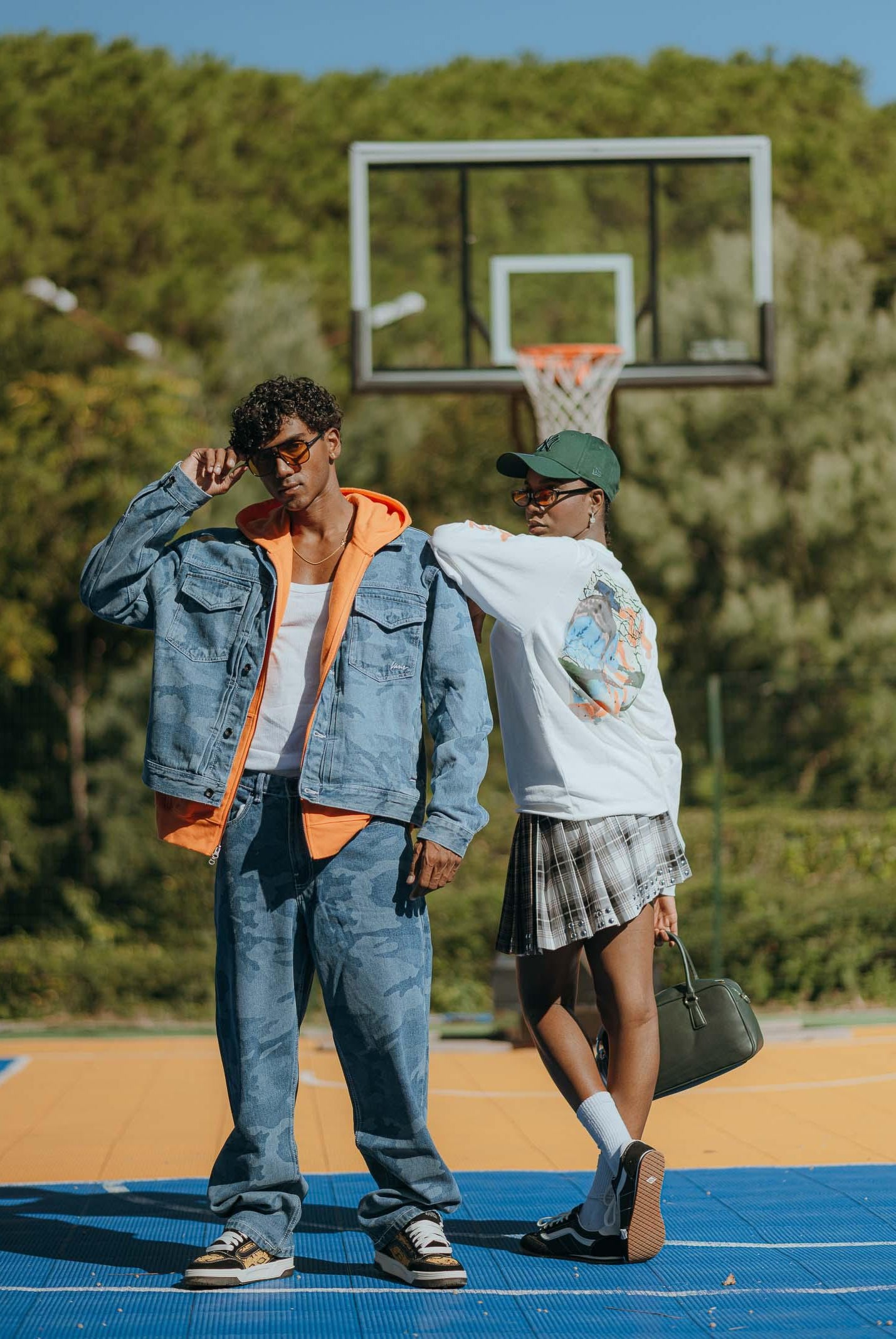 VANS Jeans Skate Check-5 Loose in denim camouflage da uomo VN000PH8CDX1 VANS