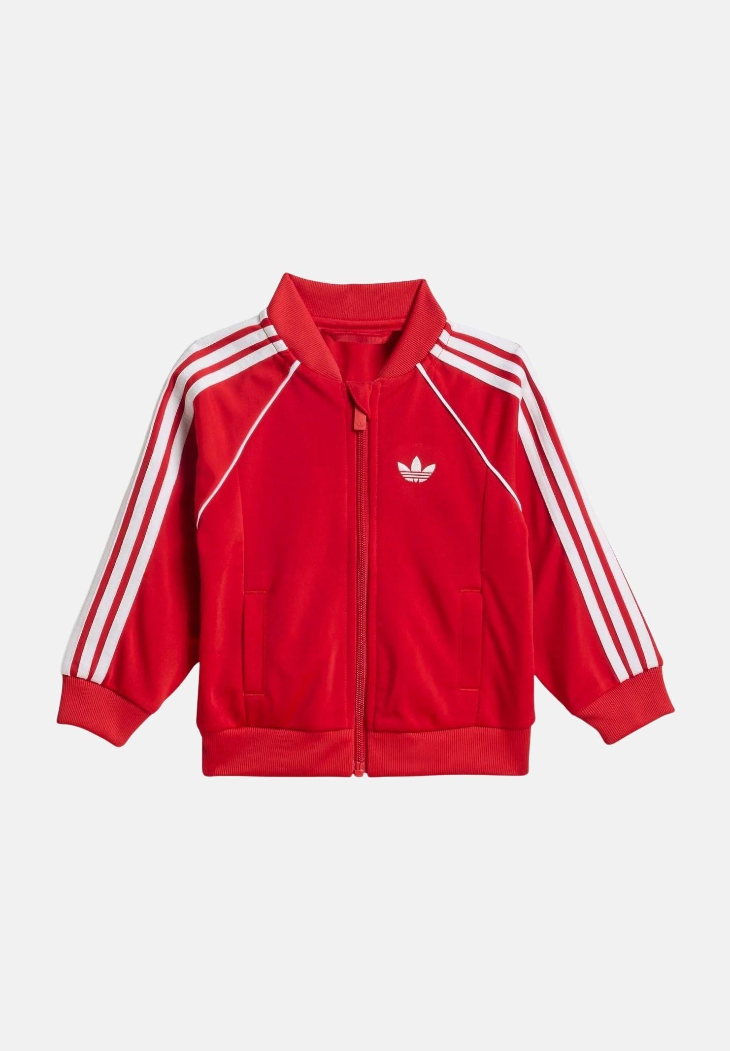 ADIDAS ORIGINALS Tuta SST rossa da neonato KD1028 . ADIDAS ORIGINALS